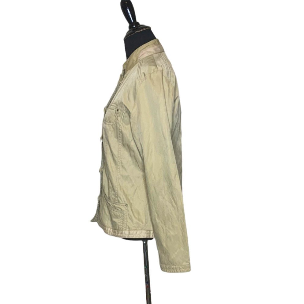 Chicos Chico's beige long sleeves buttoned summer jacket size small Size S / US 4 / IT 40 - 5 Thumbnail
