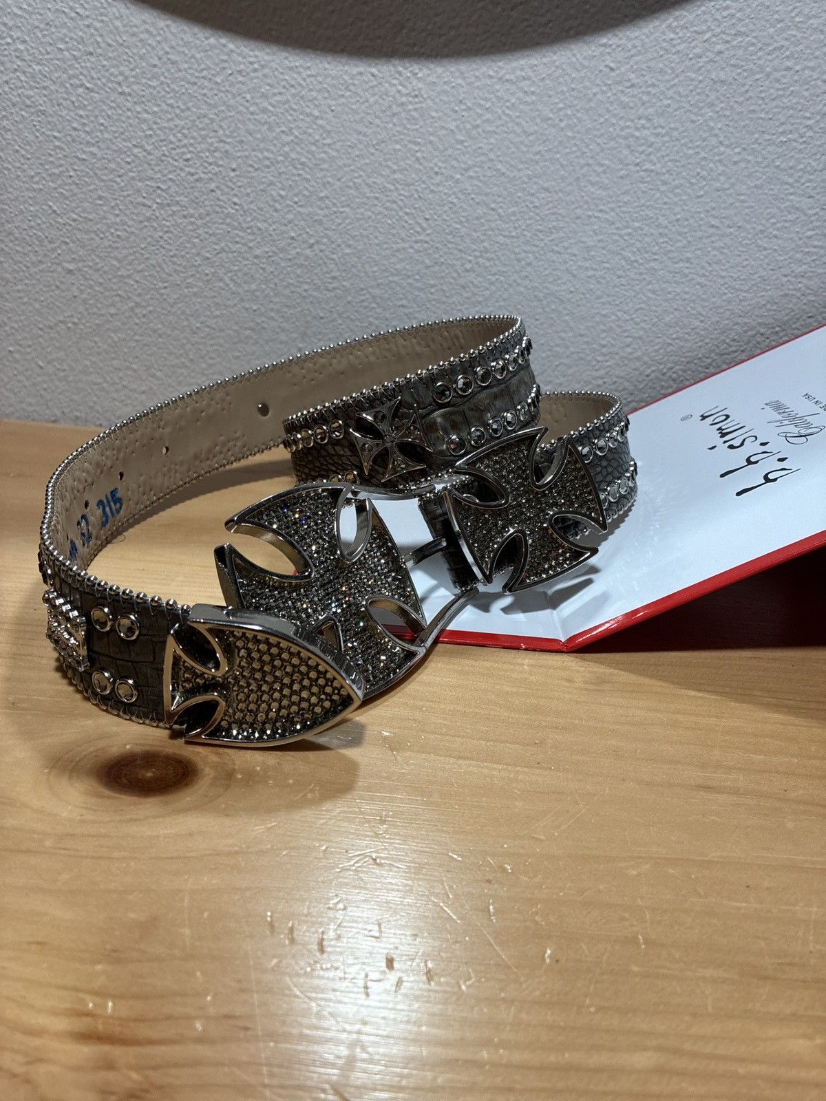 B.B. Simon Iron cross belt Size 30 - 4 Thumbnail