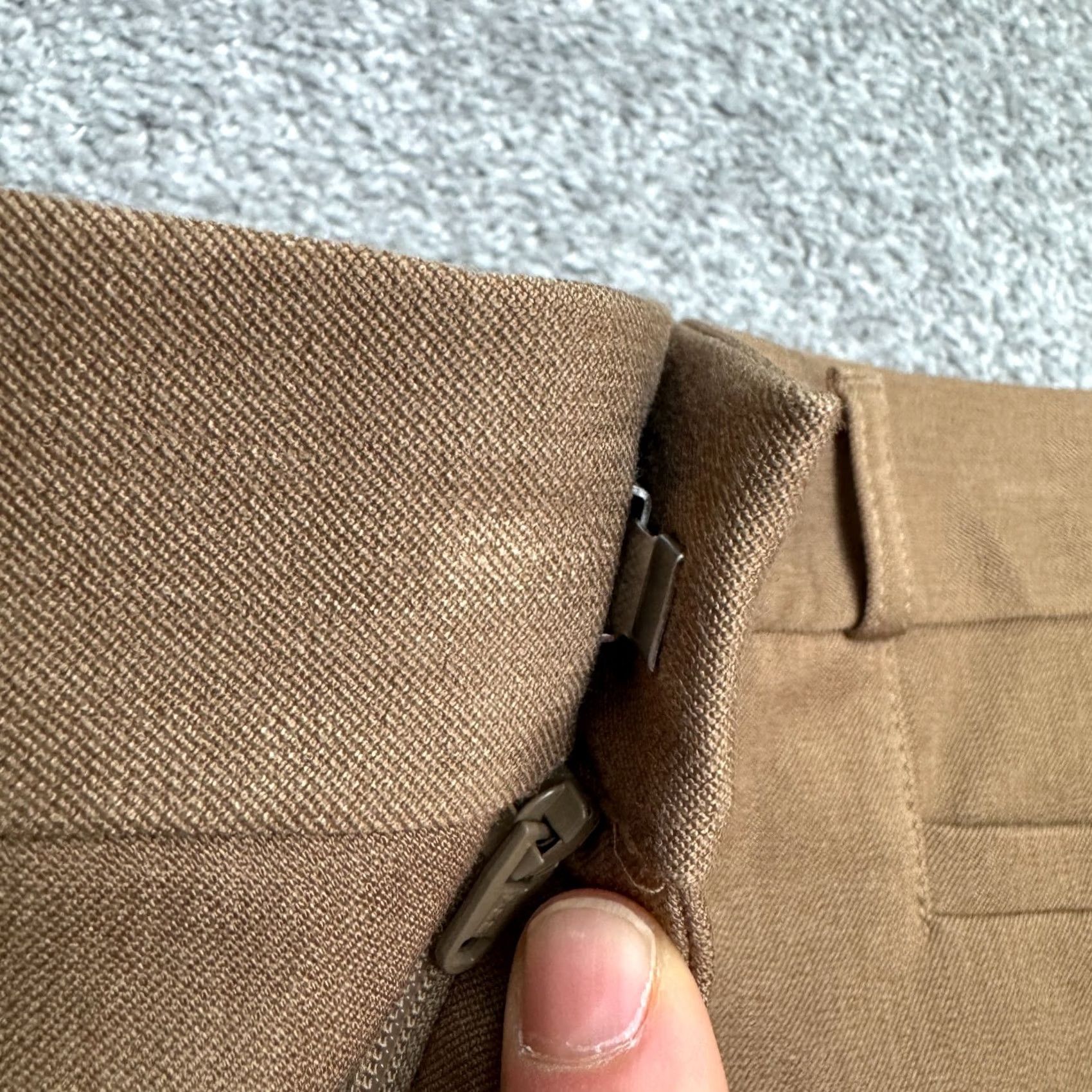 Banana Republic Banana Republic Sloan Ankle Crop Slim Trouser Pants Women 12 Heather Camel Brown Size 34" / US 12 / IT 48 - 3 Thumbnail
