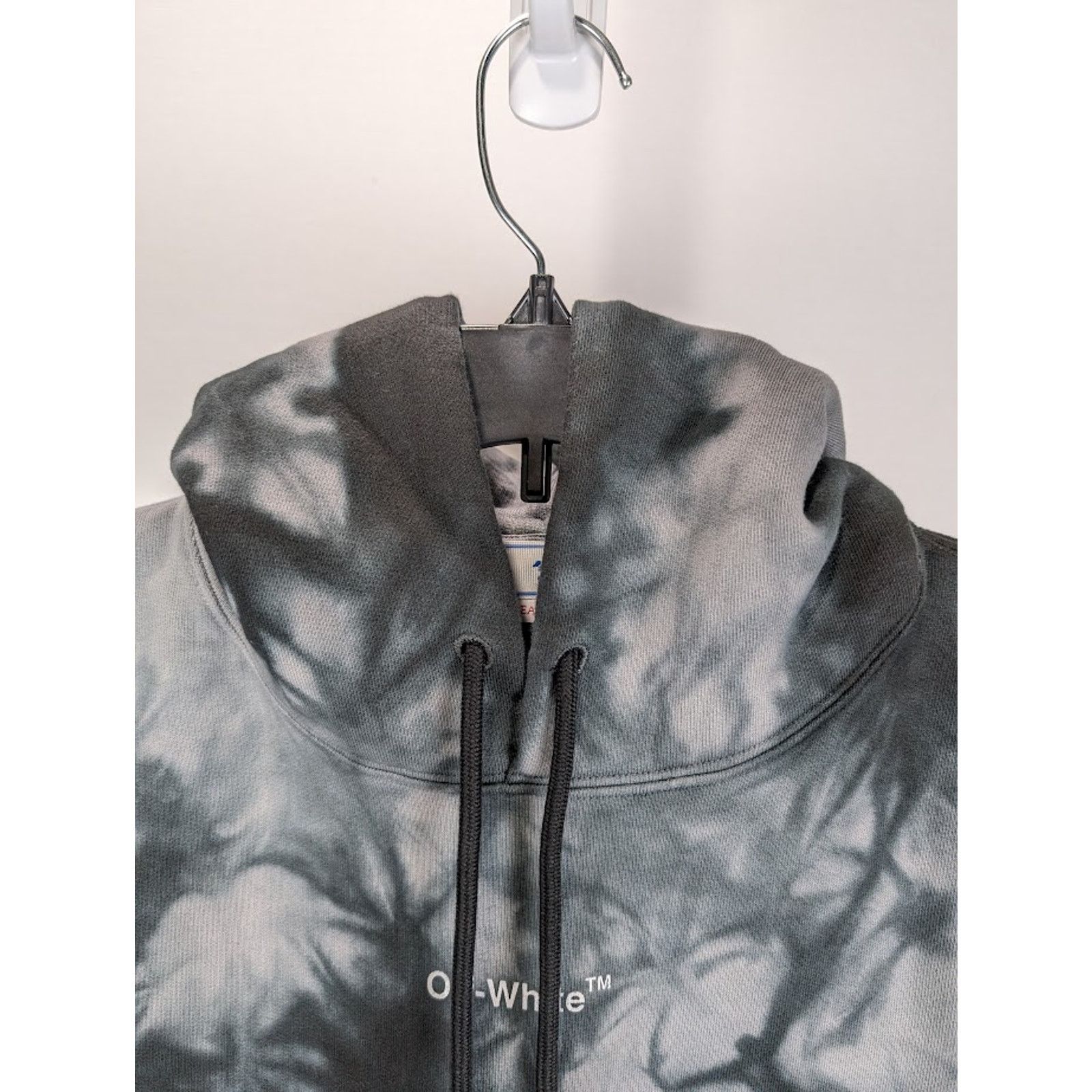 Off-White o1rshd1 Diag Arrow Tie Dye Skate Hoodie in Warm Grey Size US S / EU 44-46 / 1 - 5 Thumbnail
