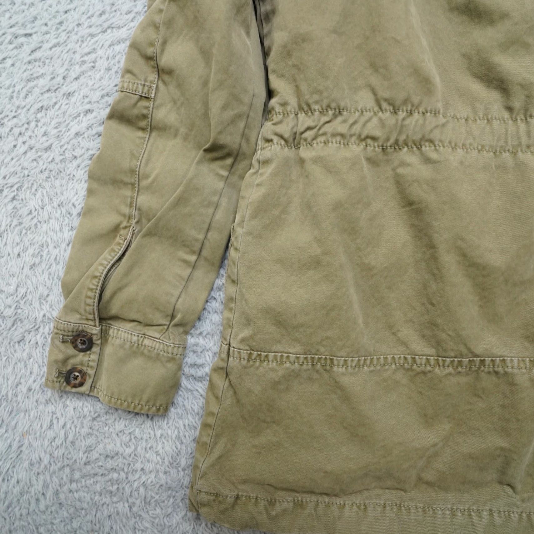 Banana Republic Banana Republic Military Jacket Womens S Green Canvas Cargo Military Jacket Women S Green canvas Jacket Size S / US 4 / IT 40 - 7 Thumbnail