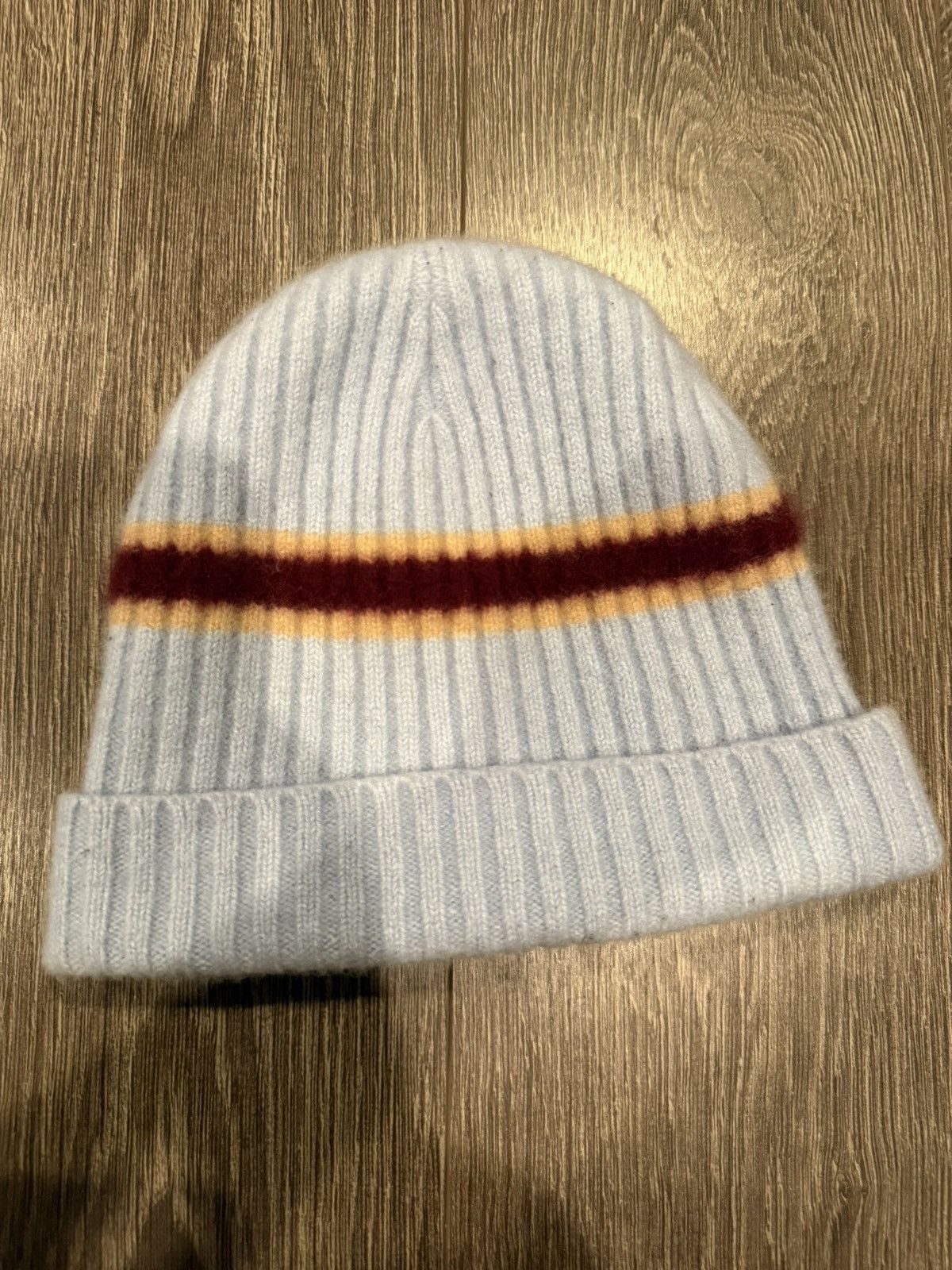 Supreme Supreme Stripe Cashmere Beanie Size ONE SIZE - 2 Thumbnail