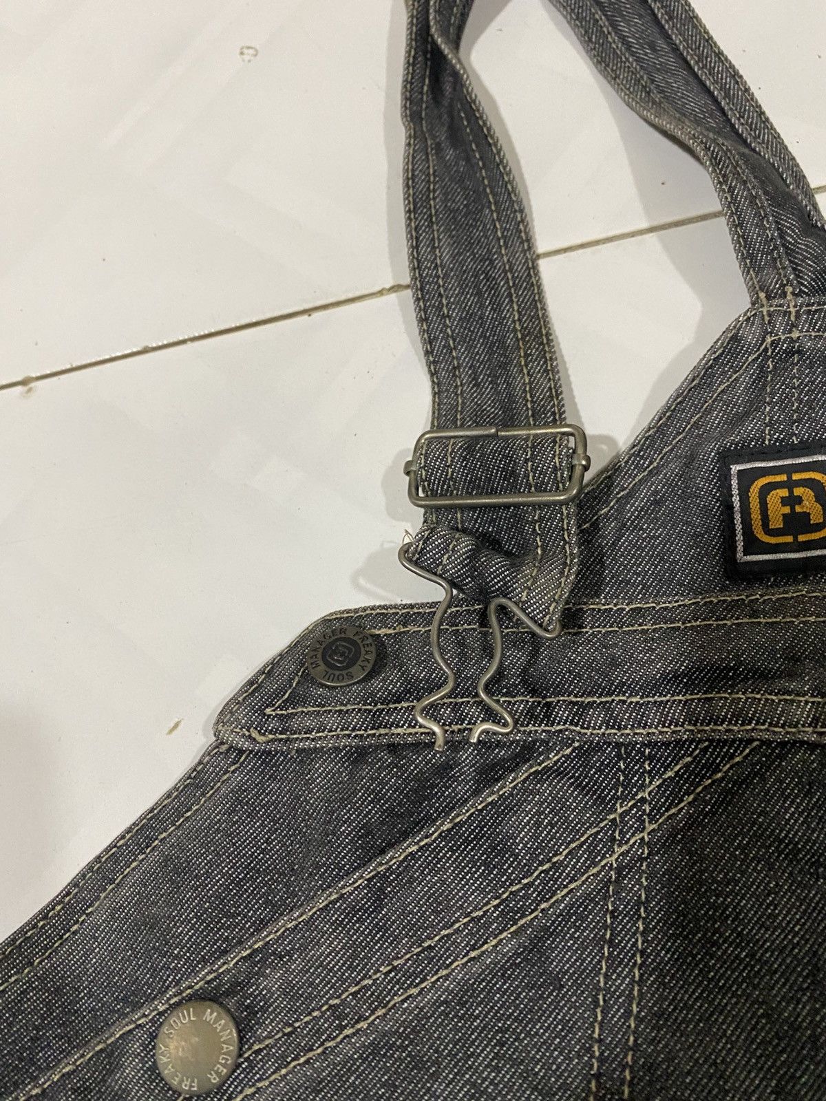 Vintage Freaky Massive Baggy Overalls Denim Size US 40 / EU 56 - 12 Thumbnail