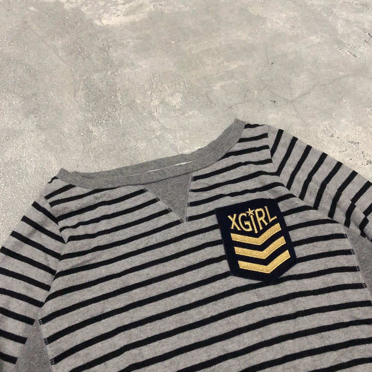 Hysteric Glamour X-girl Striped Sweatshirt Size US XS / EU 42 / 0 - 3 Thumbnail