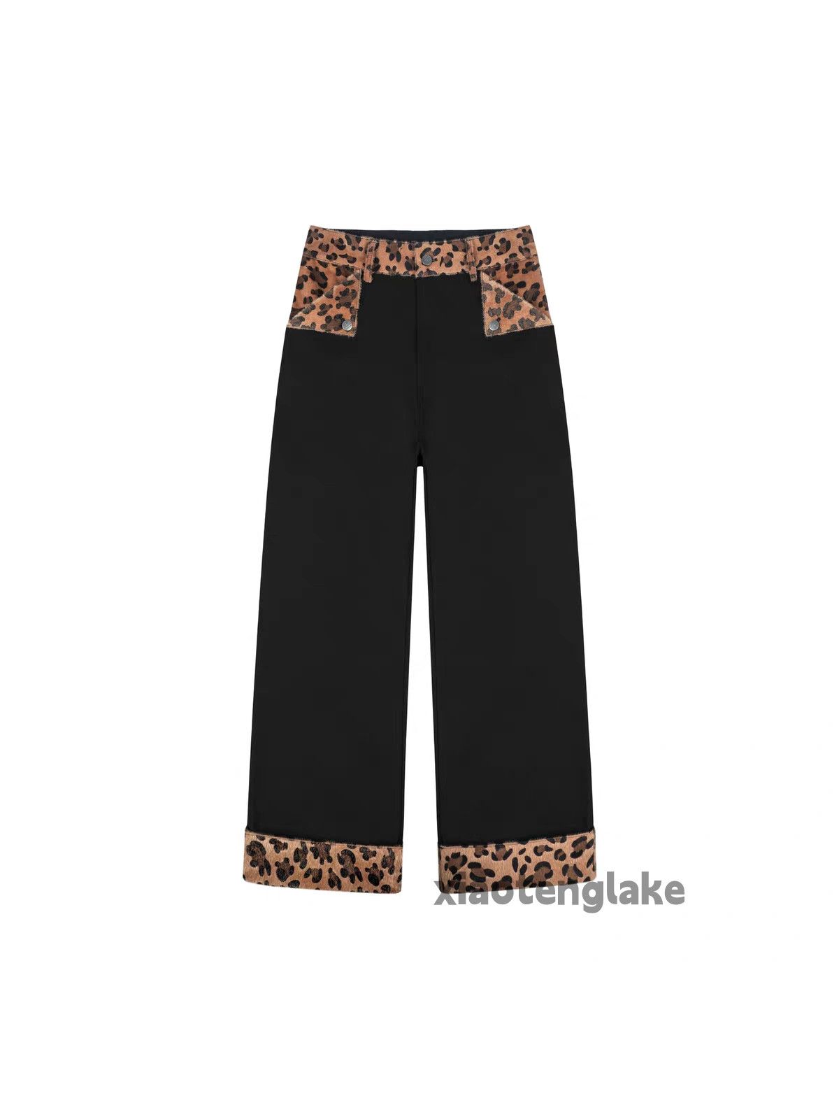 Vintage Unisex outdoor utility leopard pattern patchwork pants Size US 34 / EU 50 - 4 Thumbnail