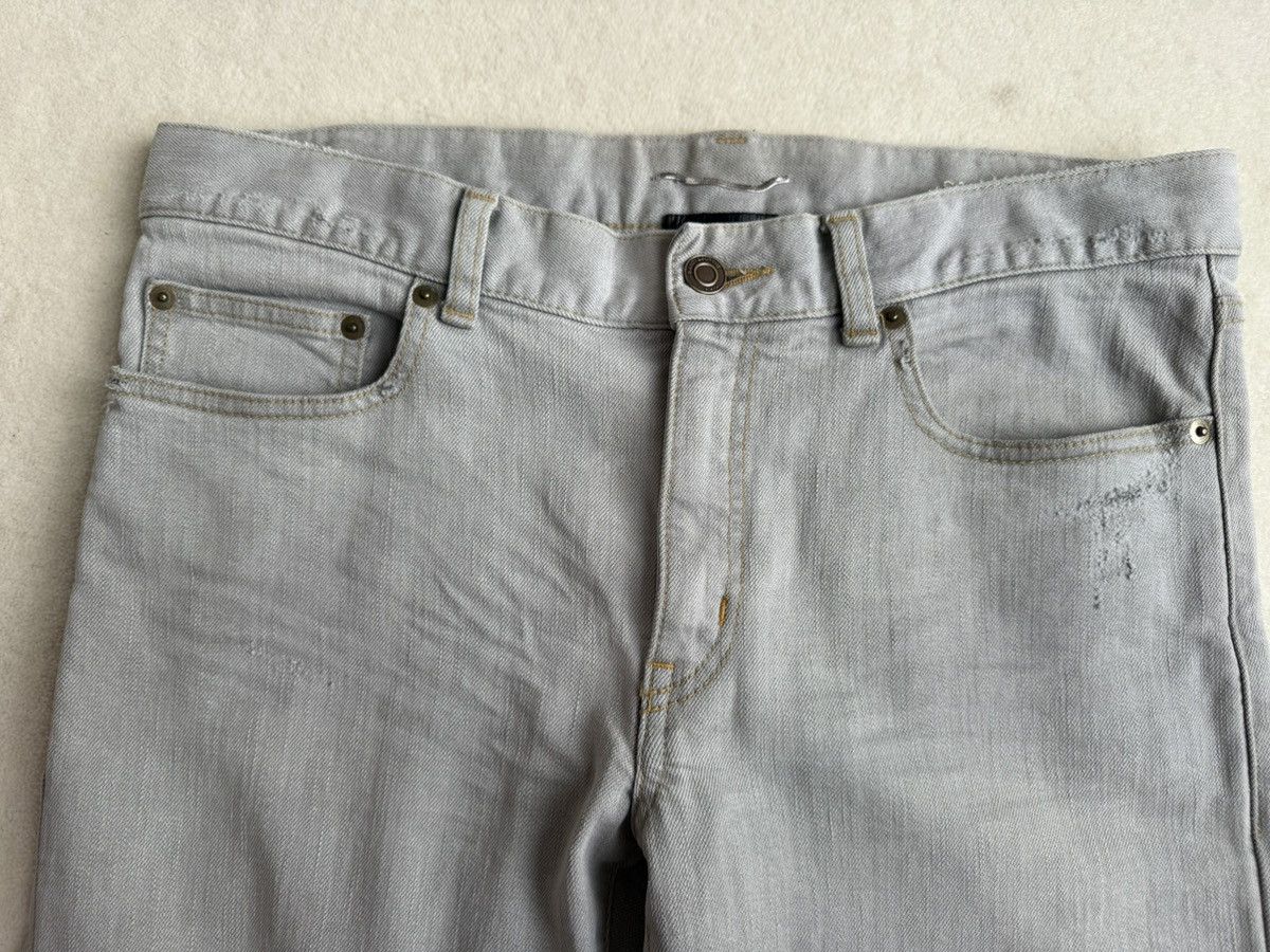 Saint Laurent Paris SS14 grail Saint Laurent grey knee tear denim jeans Hedi 31 Size US 31 - 10 Thumbnail
