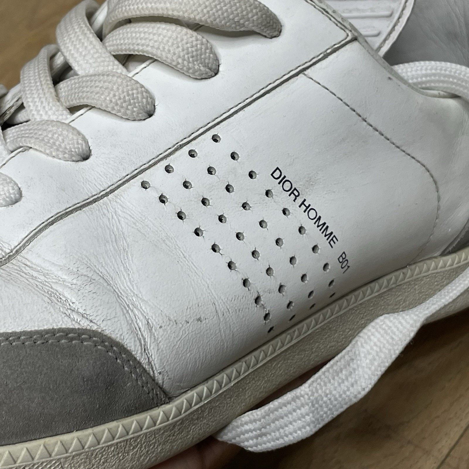 Dior Christian Dior Homme Sneakers Men's Low TOP white Leather Size US 9 / EU 42 - 10 Thumbnail