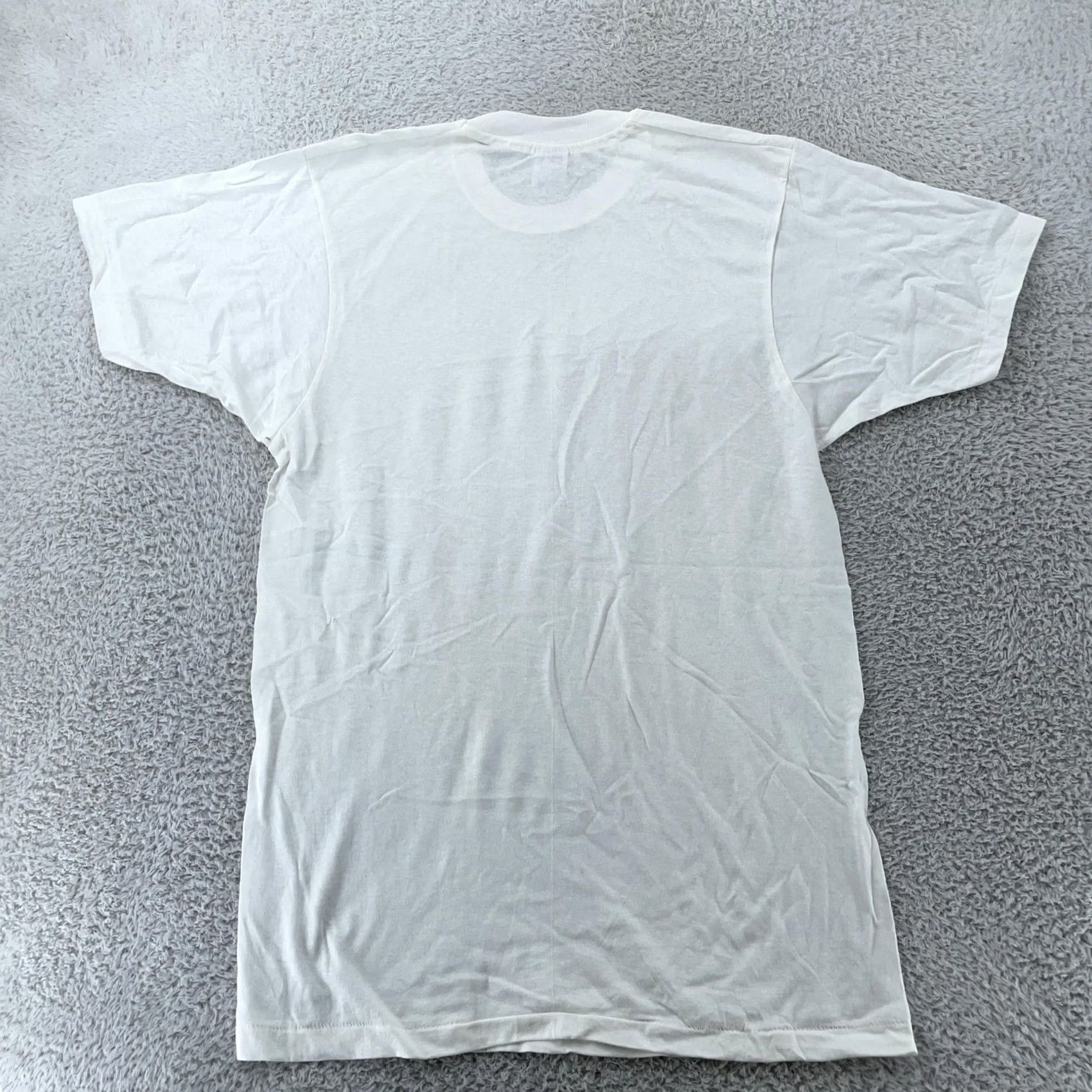 Hanes VINTAGE Hanes Shirt Mens M White Cotton Crewneck Short Sleeve Tee Size US M / EU 48-50 / 2 - 4 Thumbnail