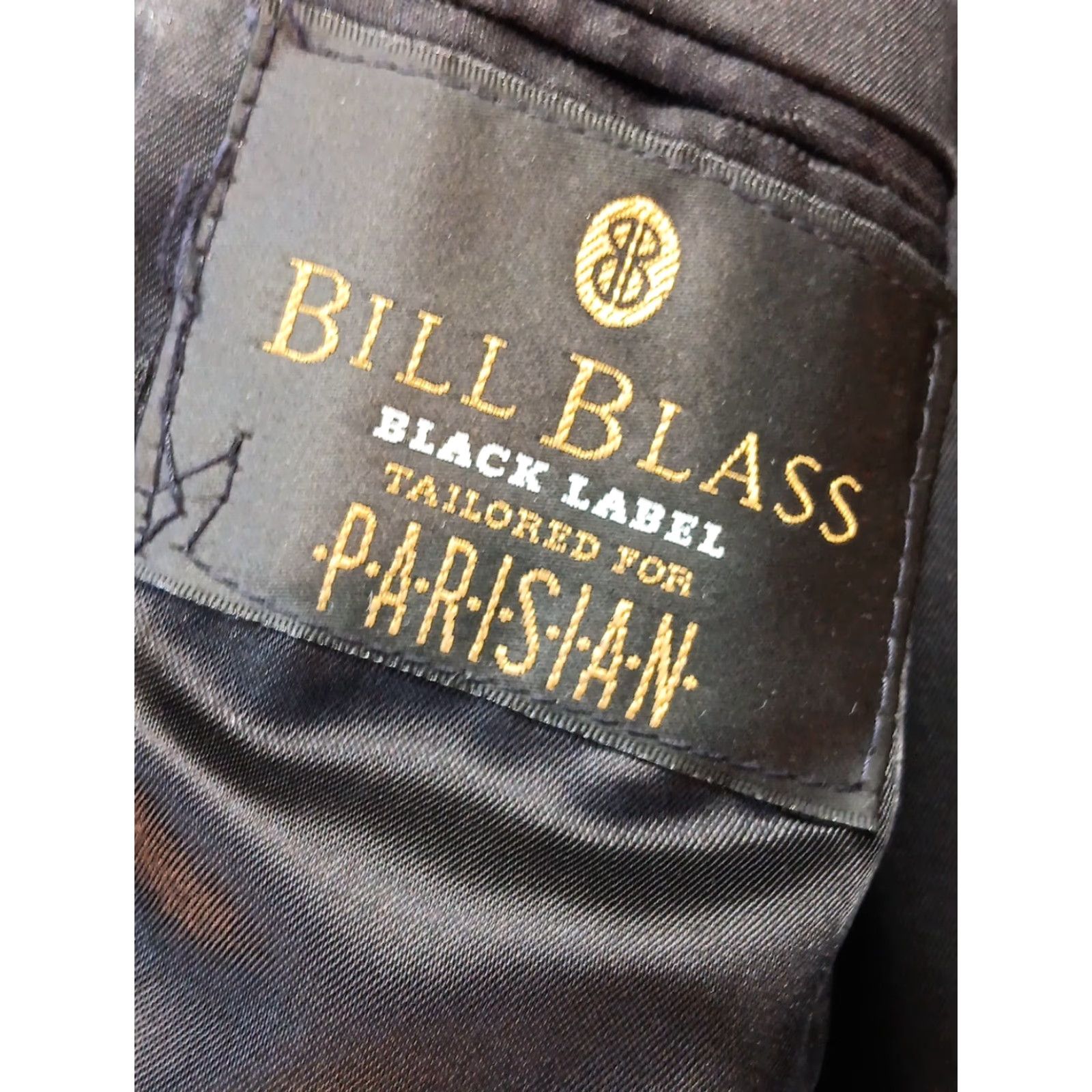 Bill Blass VINTAGE Bill Blass Black Label Blazer Sport Jacket 44R Black 100% Camel Hair USA Size 44R - 7 Thumbnail