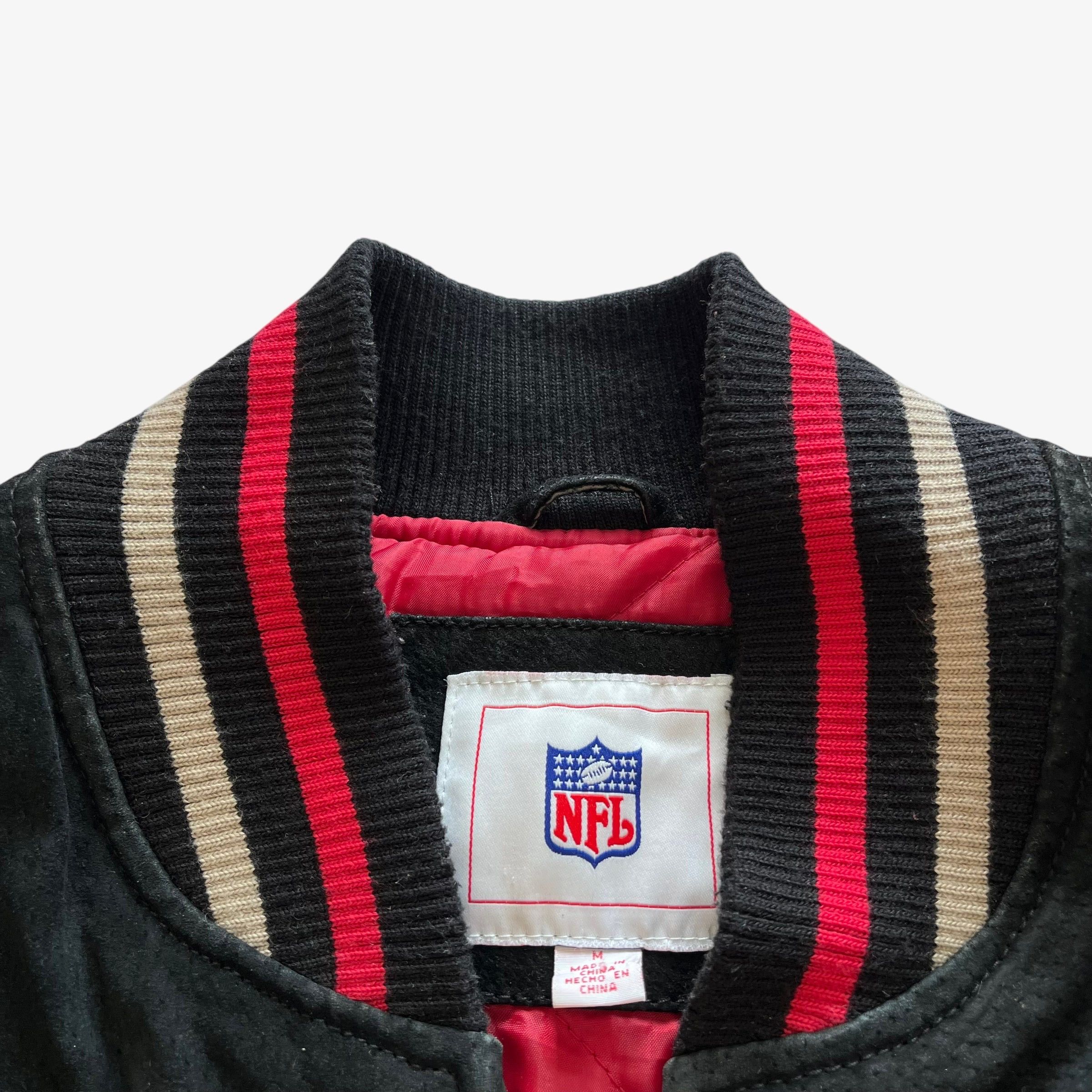 G-III Vintage 90s NFL San Francisco 49ers Leather Varsity Jacket Size US L / EU 52-54 / 3 - 3 Thumbnail