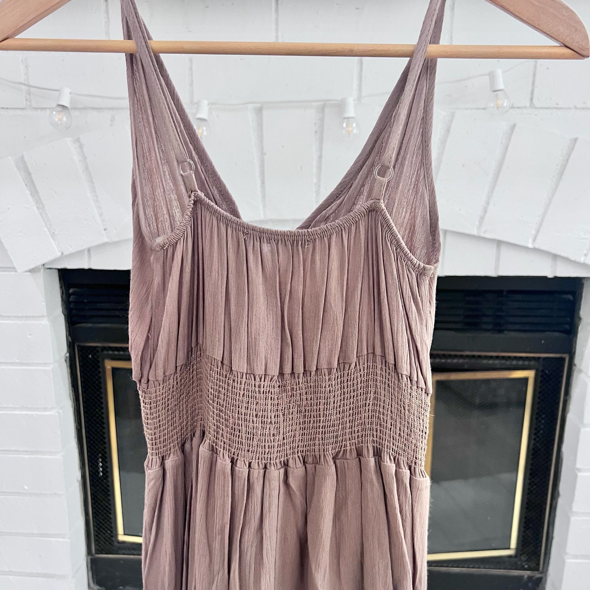 Other West Kei Sleeveless Nude Taupe Gauze Maxi Dress - XS Size XS / US 0-2 / IT 36-38 - 5 Thumbnail