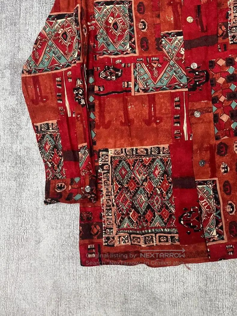 Issey Miyake Issey Miyake Vintage Art Print Shirt. Size US L / EU 52-54 / 3 - 3 Thumbnail