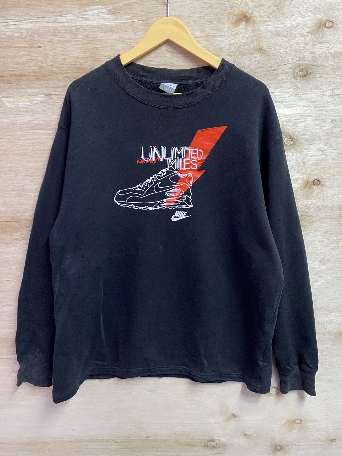 Nike black vintage Nike Air Max 90 graphic sweatshirt Size US XL / EU 56 / 4 - 1 Thumbnail