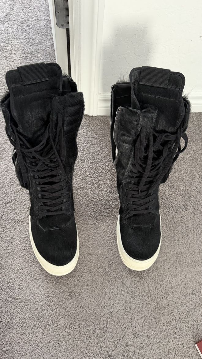 Rick Owens Cargobaskets Pony Hair Size US 11 / EU 44 - 1 Thumbnail
