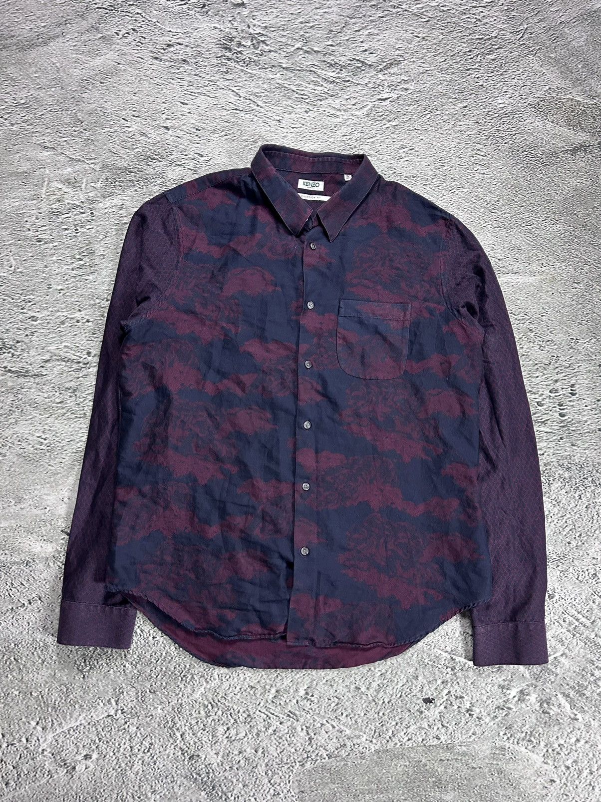 Kenzo Kenzo shirt purple button-up Size US M / EU 48-50 / 2 - 1 Thumbnail