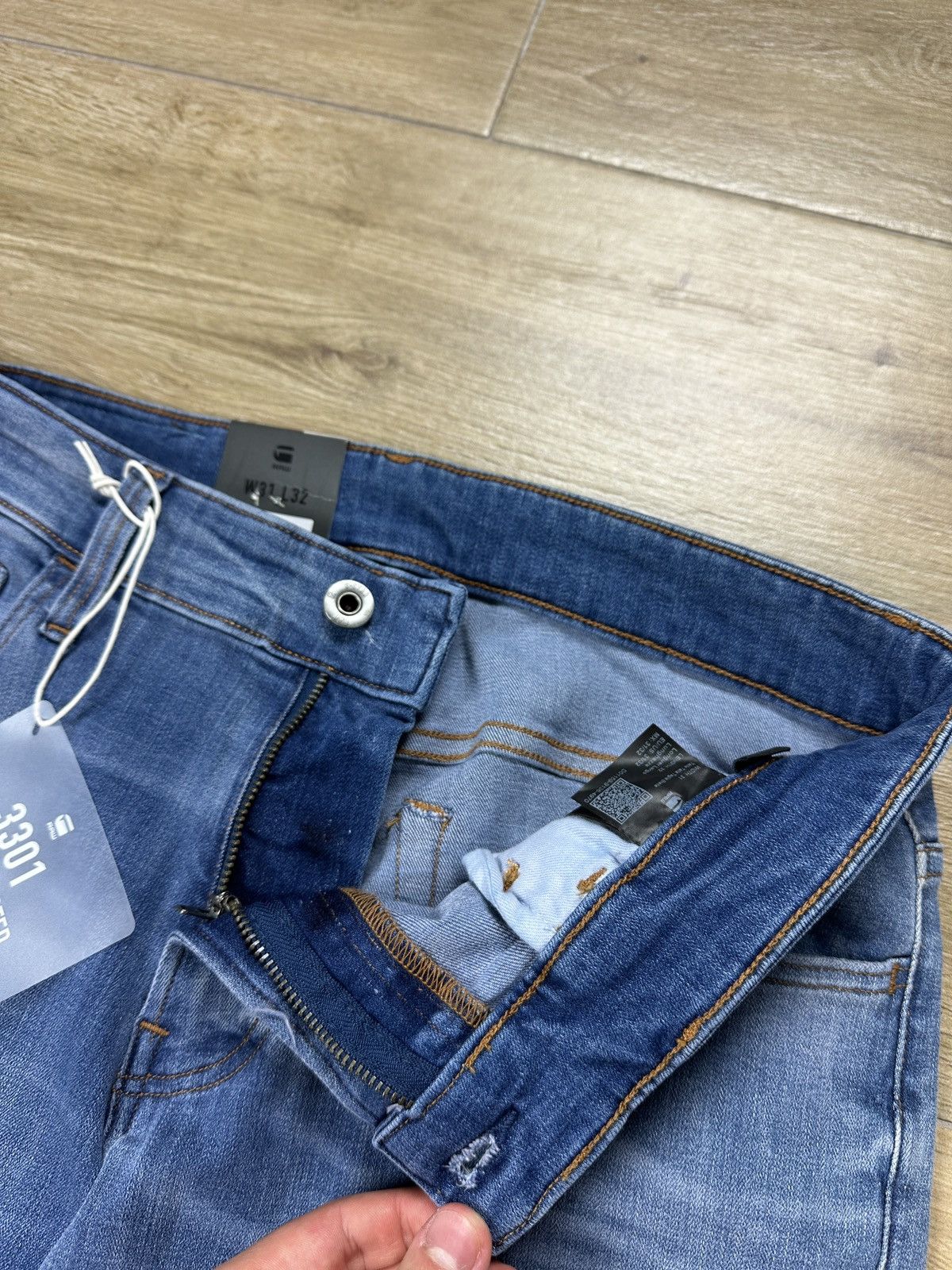 G-Star NEW🏷️ G-Star Raw 3301 Deconstructed Skinny Denim Jeans Size US 31 - 5 Thumbnail