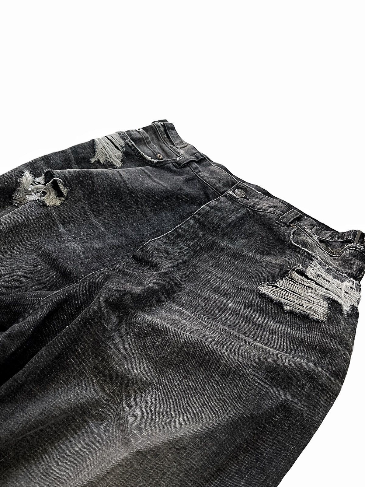 Balenciaga SS22 Destroyed Super Baggy Skater Denim Size US 34 / EU 50 - 4 Thumbnail