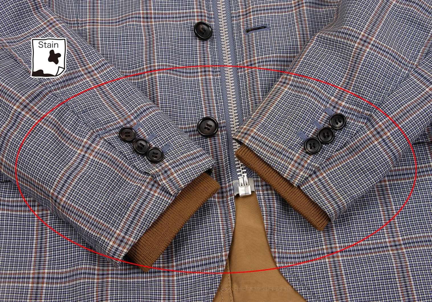 Junya Watanabe Reversible 2-Way Jacket Blouson in Blue and Brown, Size XS Size US XS / EU 42 / 0 - 5 Thumbnail