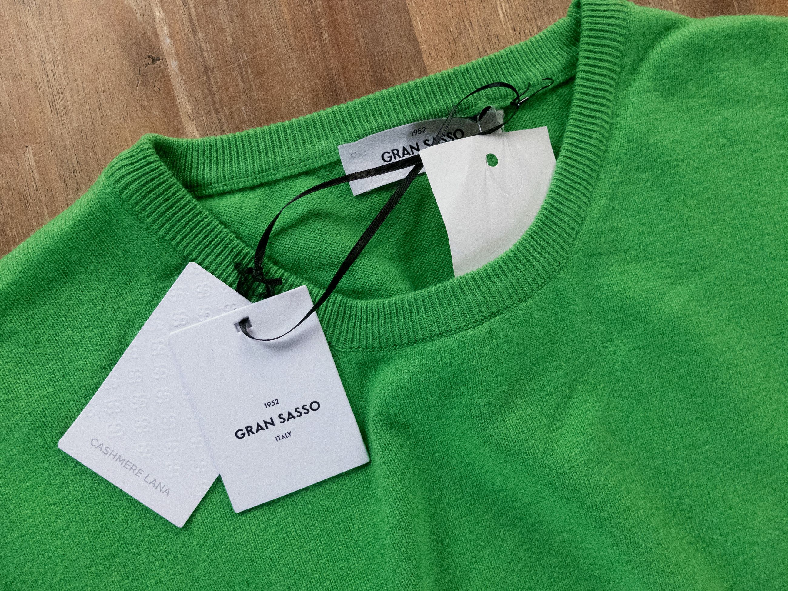 Gran Sasso GRAN SASSO green crewneck wool cashmere sweater Size 3XL Size US XXL / EU 58 / 5 - 2 Thumbnail