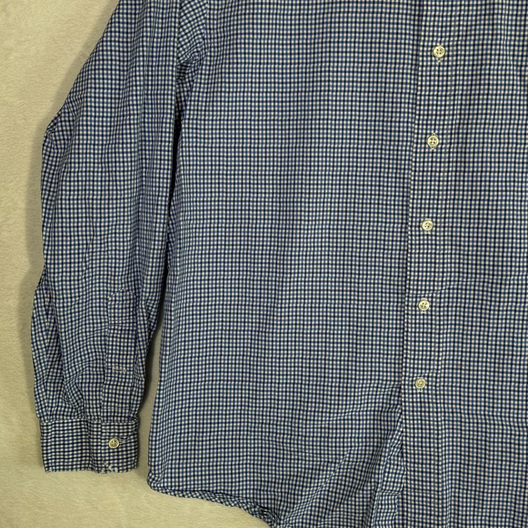 Ralph Lauren Ralph Lauren Shirt Mens XL Blue Checked Classic Fit Button-Down Long Sleeve Size US XL / EU 56 / 4 - 4 Thumbnail