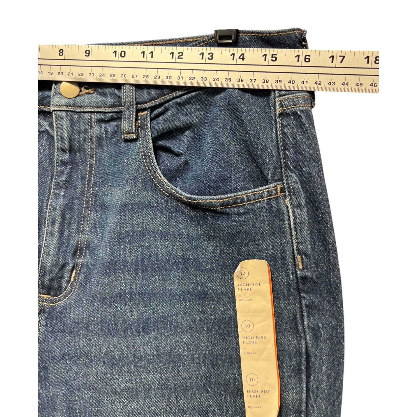 Other Universal Thread - Women's High Rise Flare Fitted Hip And Th Size 32" / US 10 / IT 46 - 3 Thumbnail