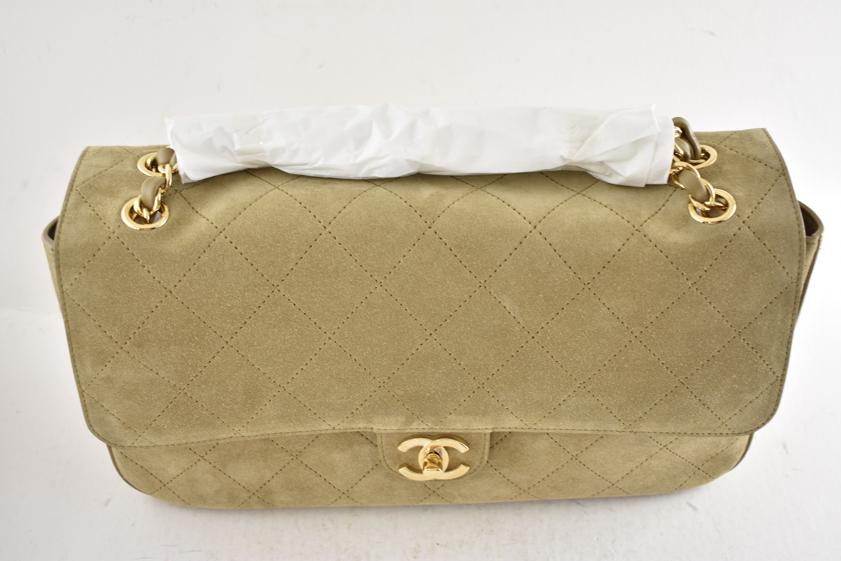 Chanel 26S Maxi Souplissimo Medium Jumbo Suede CC Logo Flap Bag Size ONE SIZE - 5 Thumbnail