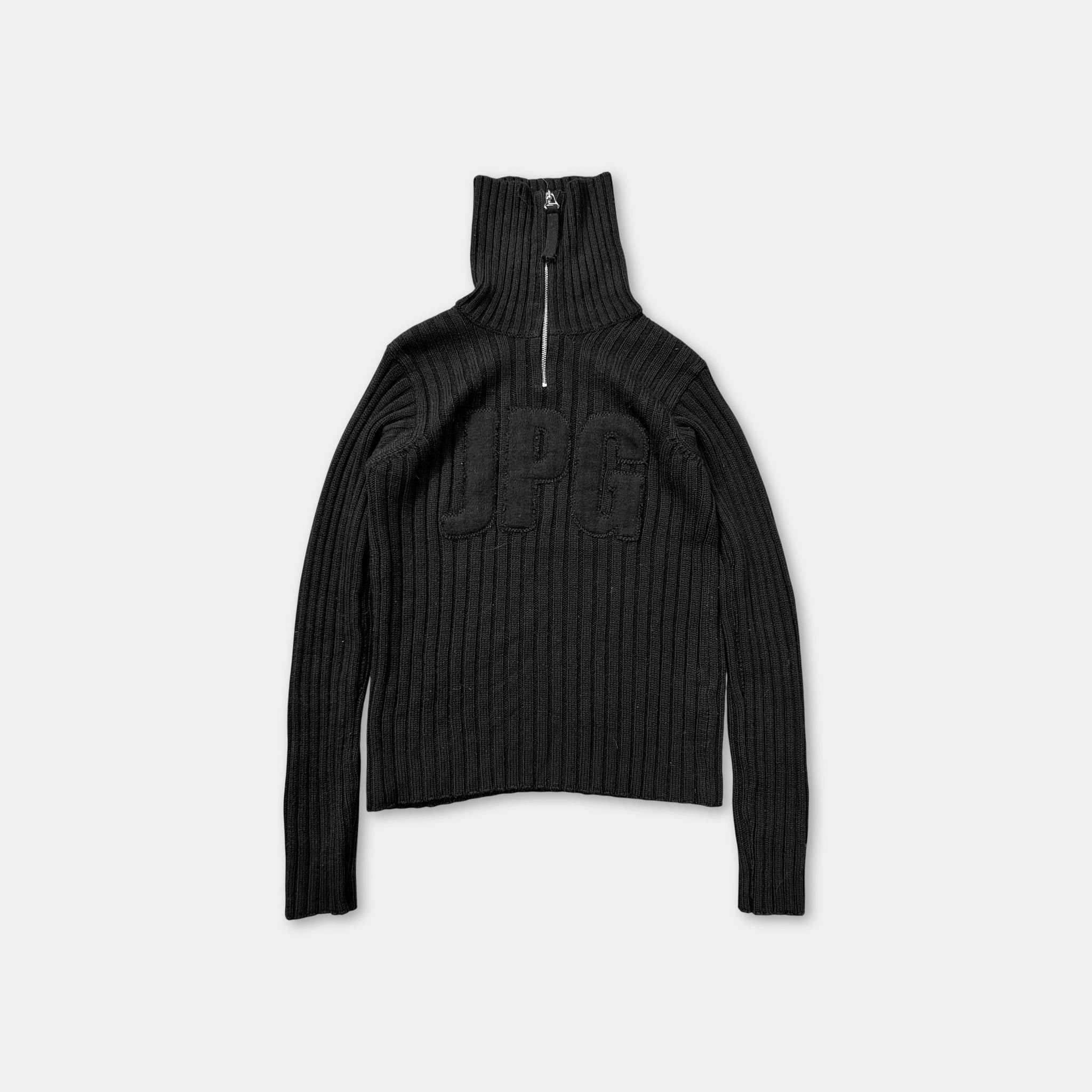 Jean Paul Gaultier Jean Paul Gaultier 2000s Linear Knit Skull Appliqué Turtlene Size US S / EU 44-46 / 1 - 1 Thumbnail