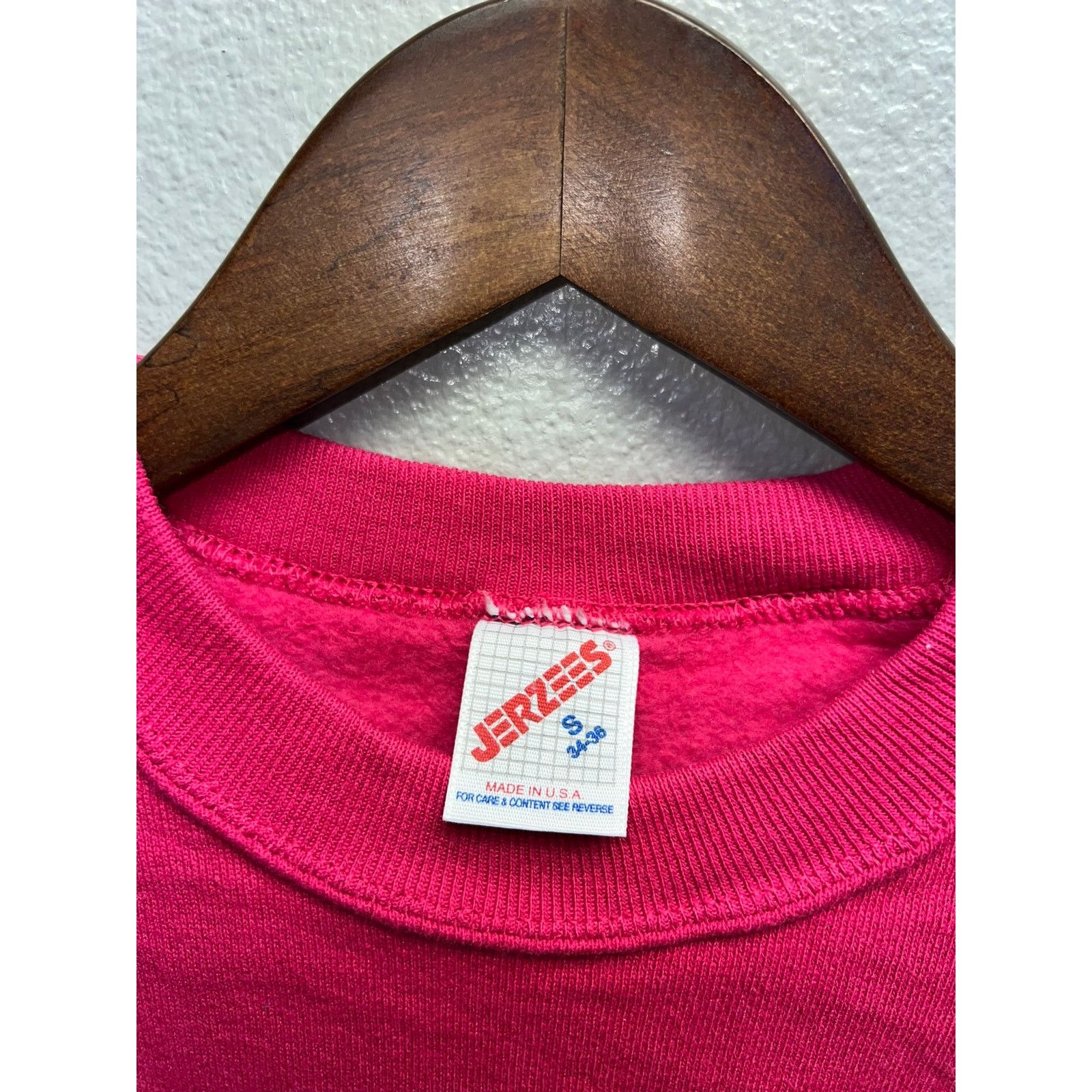 Jerzees Vintage Pink Blank Sweatshirt Jerzees Crewneck 90s S Small Size US S / EU 44-46 / 1 - 5 Thumbnail