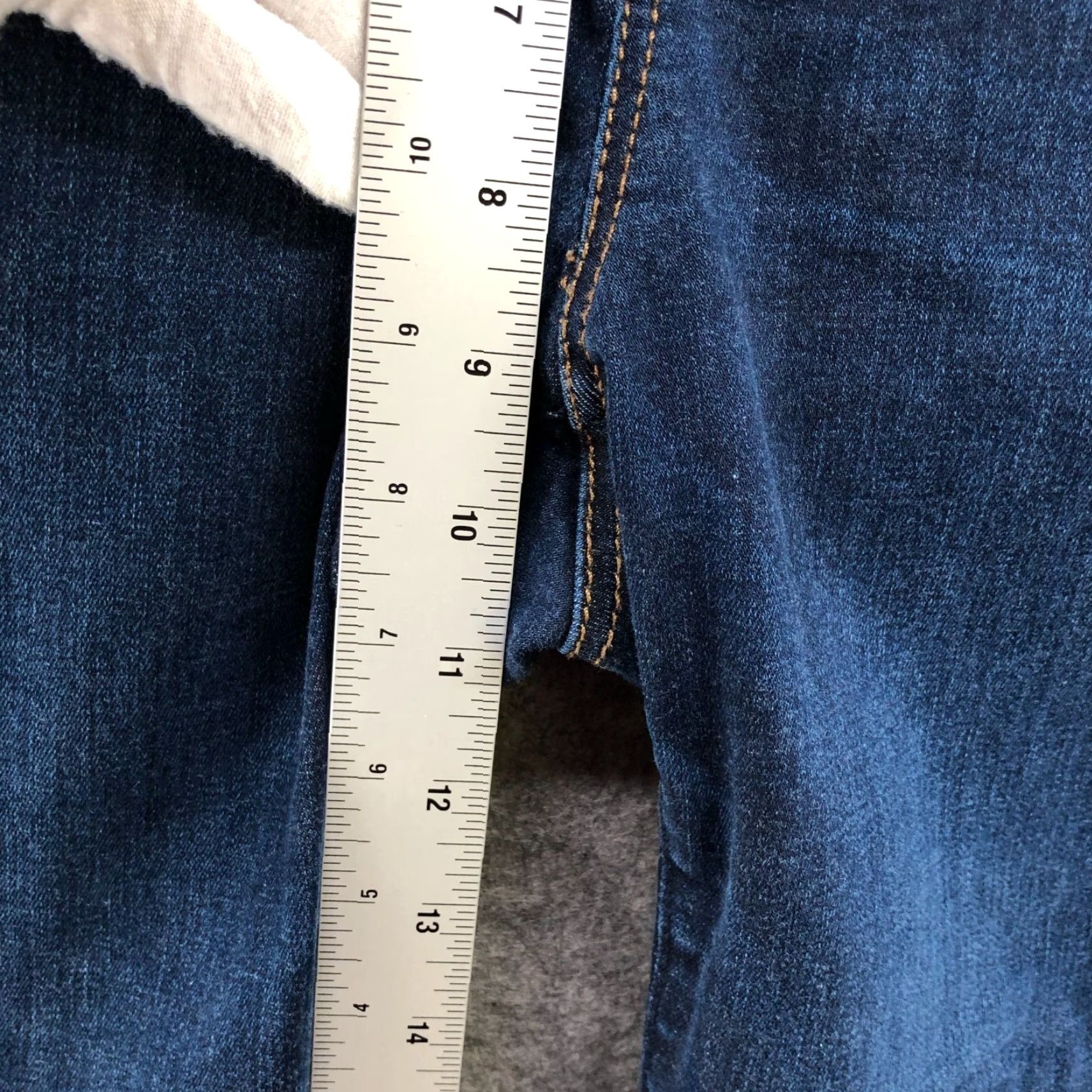 Loft LOFT Jeans Womens Mid Rise Skinny Stretch 30/Blue Dark Wash 5-Pocket Denim Cotton Blend Slim Inseam 25.5in Size 30" / US 8 / IT 44 - 7 Thumbnail