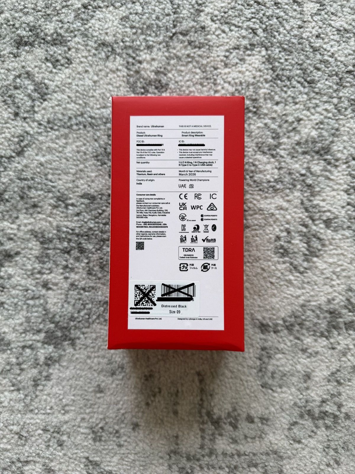 Diesel Diesel x Ultrahuman Smart Ring Size ONE SIZE - 8 Thumbnail