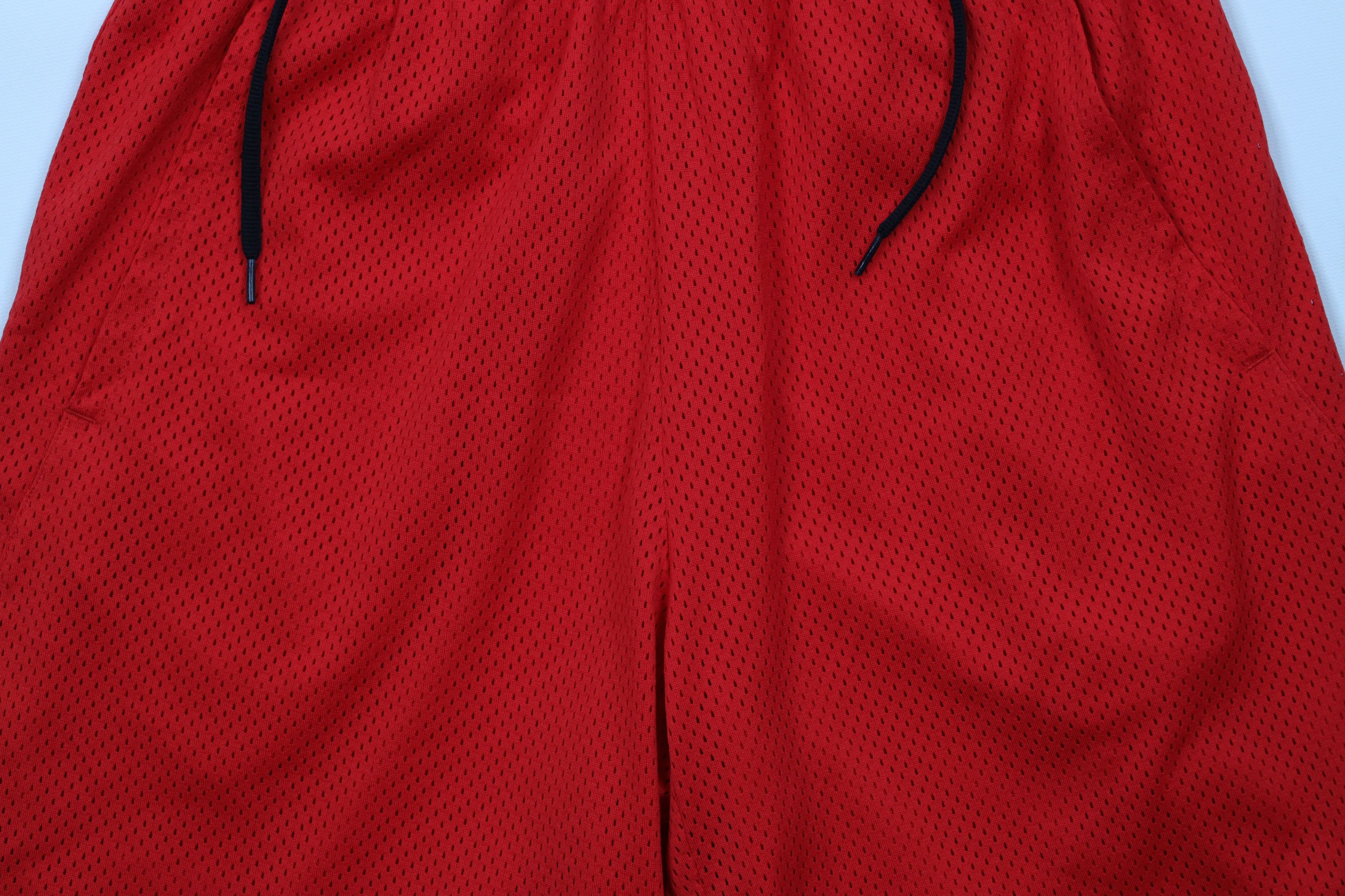 Nike × Vintage Vintage Y2K Nike Mini Swoosh Above Knee Mesh Shorts Red Size US 30 / EU 46 - 3 Thumbnail