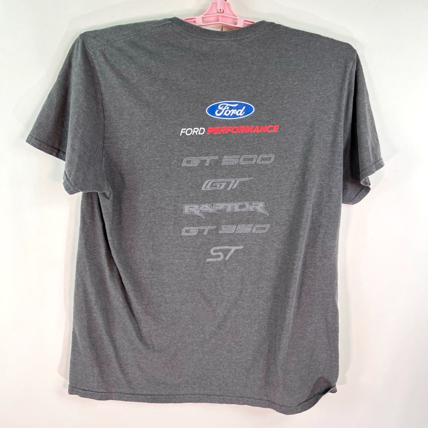 Ford Ford Mustang GT 500 T Shirt Adult XL Gray 2 Sided Graphic T Shirt Mens Cars Shirt XL Gray Mustang 500 GT Graphic 2Sided Size US XL / EU 56 / 4 - 3 Thumbnail