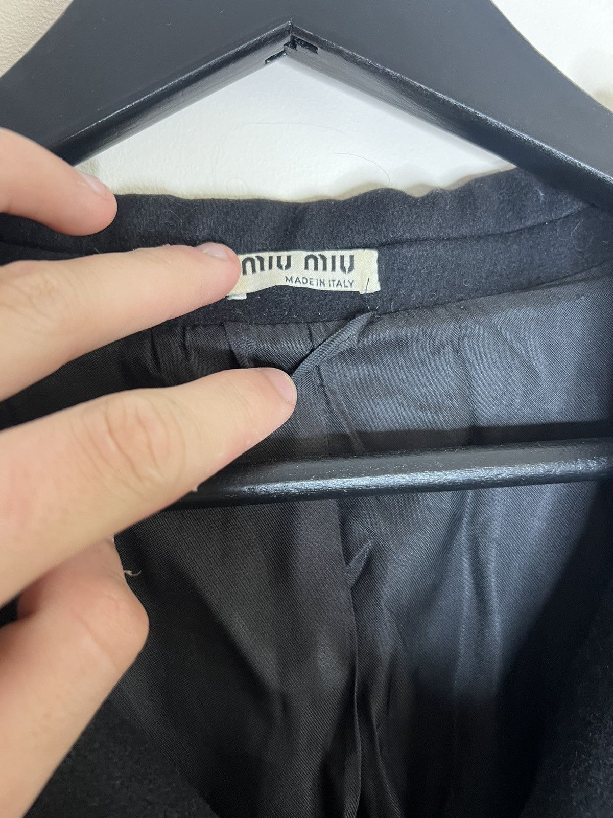 Miu Miu MIU MIU Double-Breasted Wool Coat🧥 Size L / US 10 / IT 46 - 4 Thumbnail