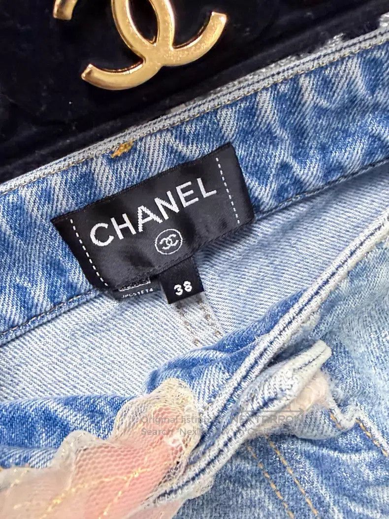 Chanel Chanel Gradient pearlescent coated denim trousers Size 25" / US 0 / IT 36 - 5 Thumbnail