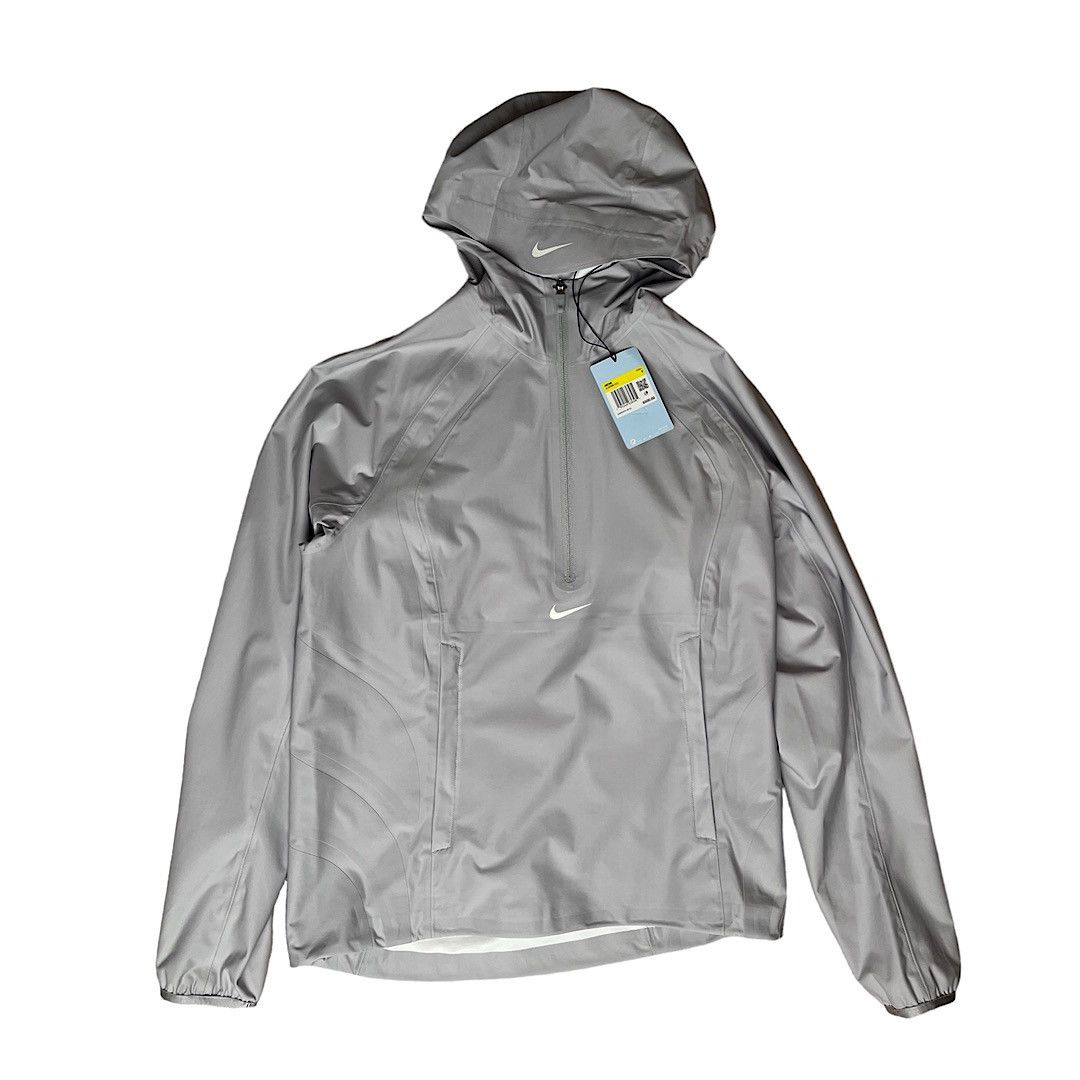 image of Drake x Nike Nocta Nike Golf Nrg Half-Zip Wolf-Grey Windbreaker Jacket, Men's (Size Small)