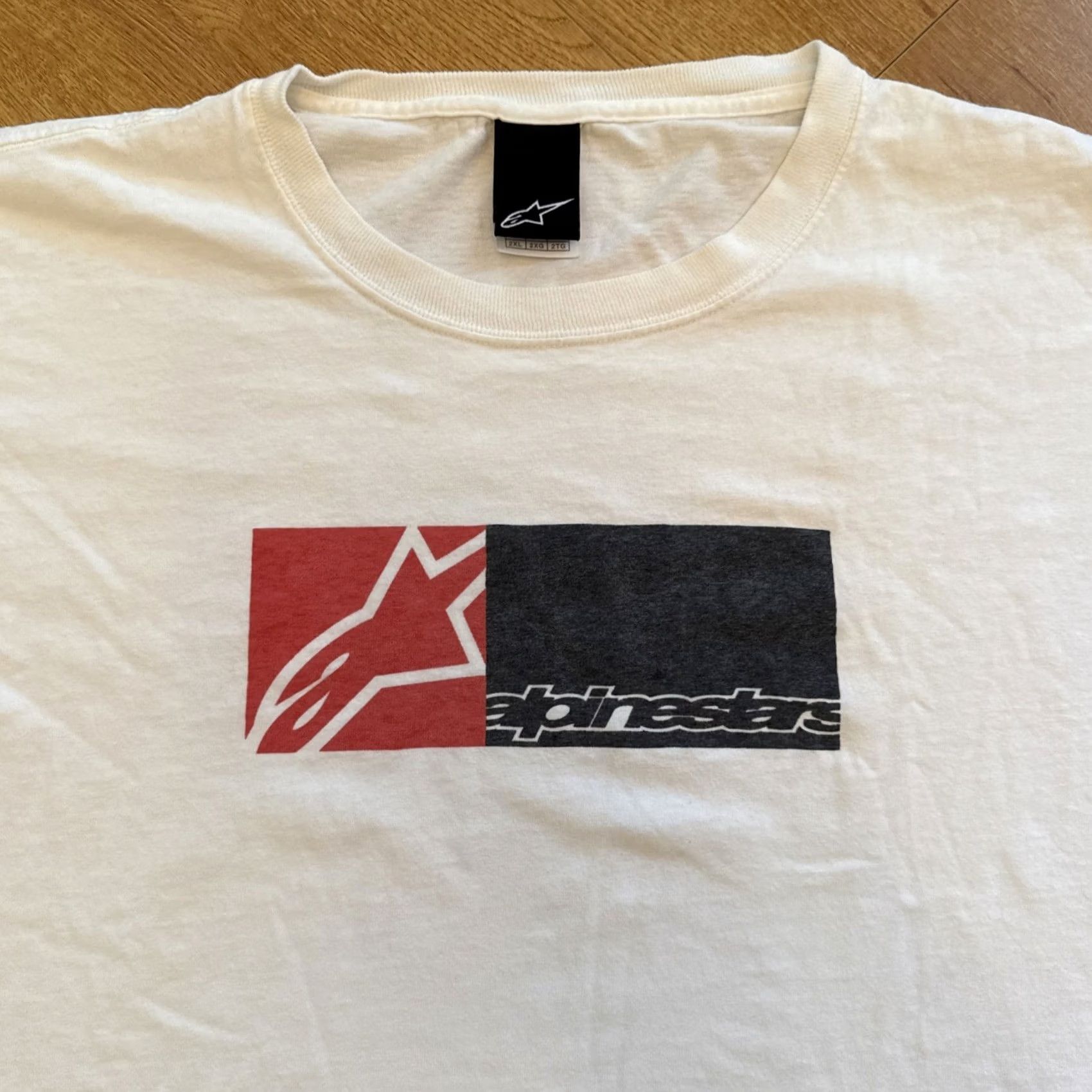 Alpinestars Alpinestars Championship Series Men Shirt 2XL White Logo Y2K Short Sleeve Tee Size US XXL / EU 58 / 5 - 2 Thumbnail