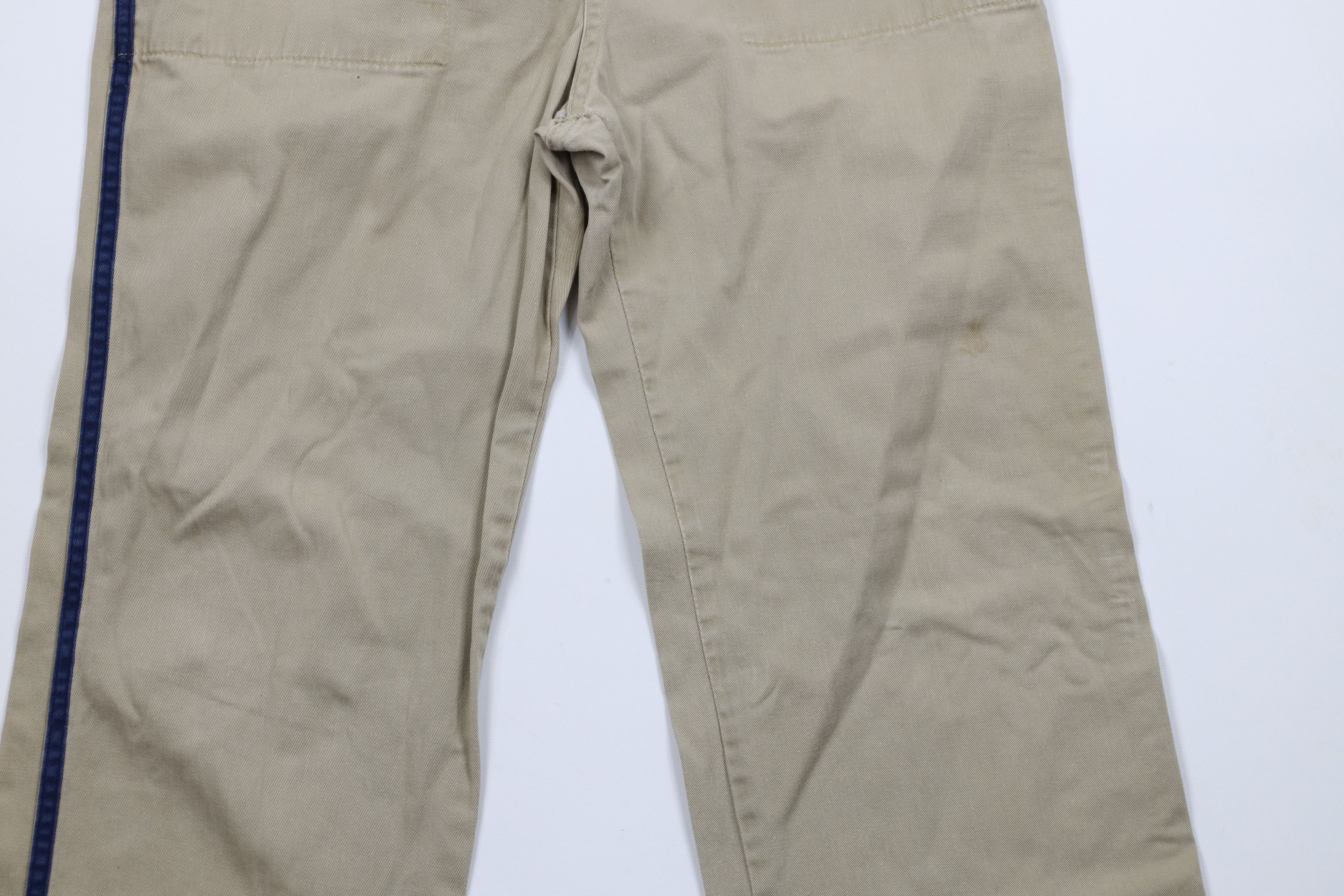 Nike × Vintage Vintage 80s 90s Nike Mini Swoosh Striped Pants Cotton USA Size US 34 / EU 50 - 3 Thumbnail