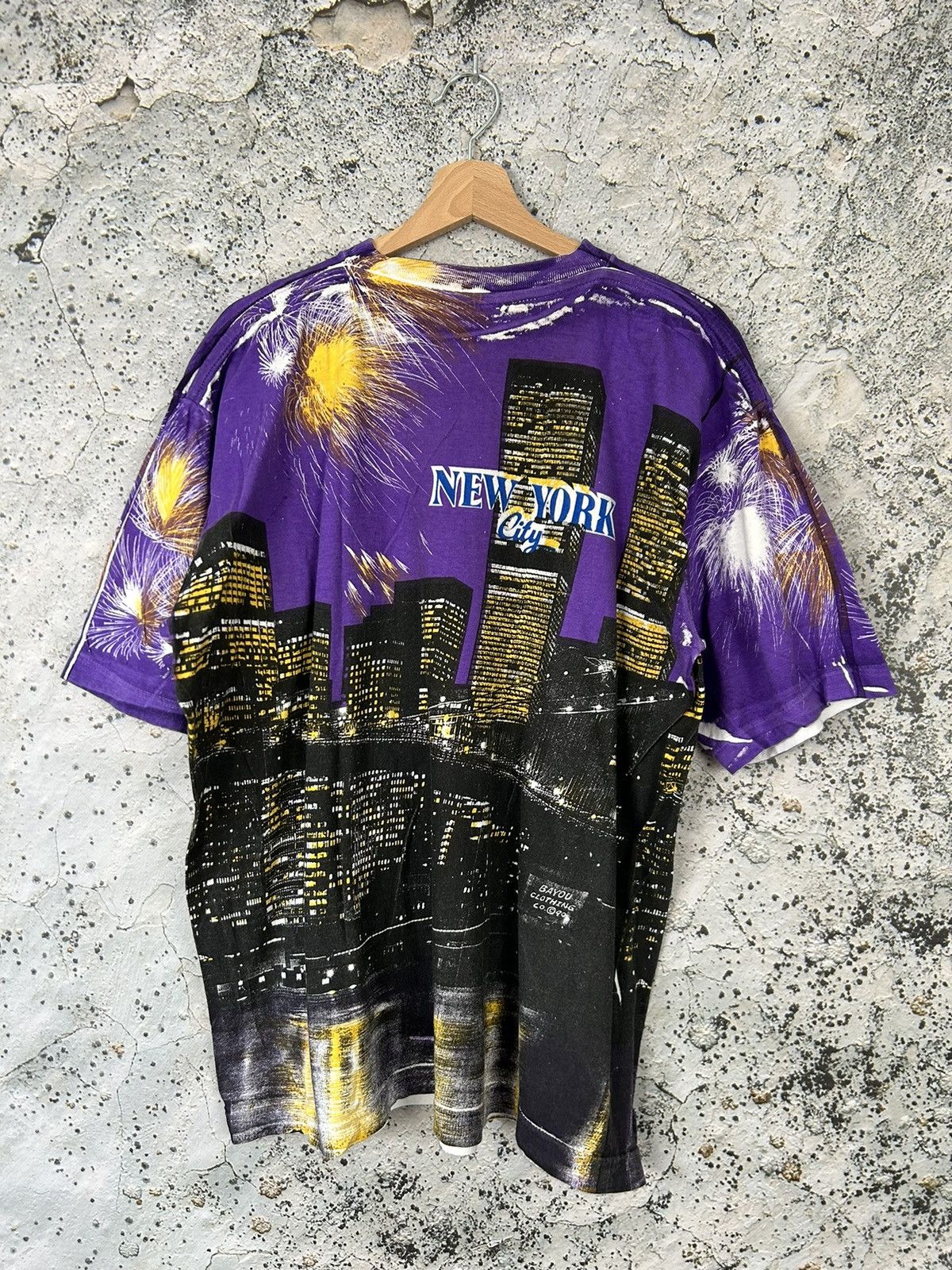 Vintage Vintage New York 90s All Over Printed Graphic Tee Rare Hype Size US XL / EU 56 / 4 - 5 Thumbnail