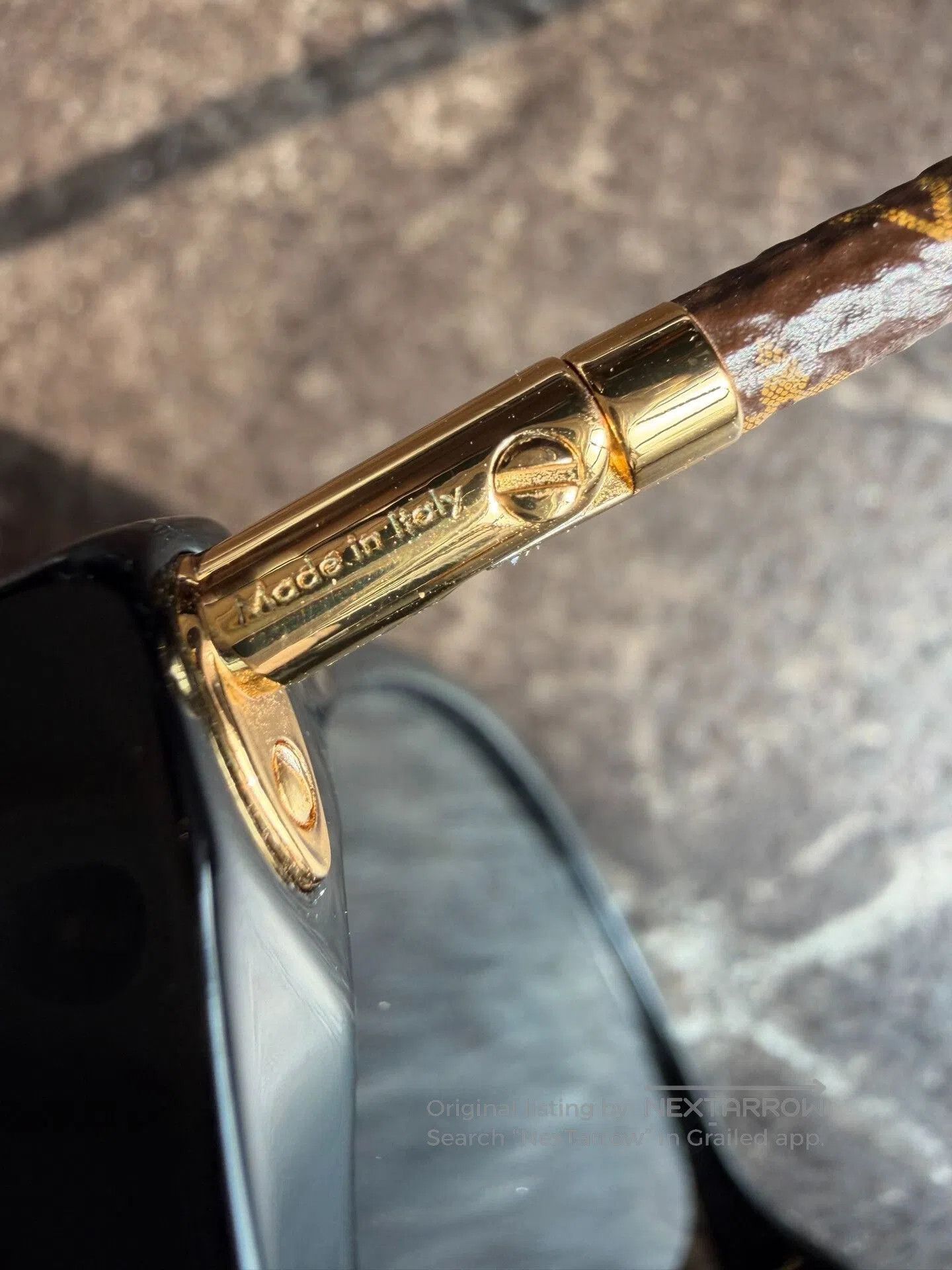 Louis Vuitton Louis Vuitton Monogram Thin Temple Sunglasses. Size ONE SIZE - 7 Thumbnail