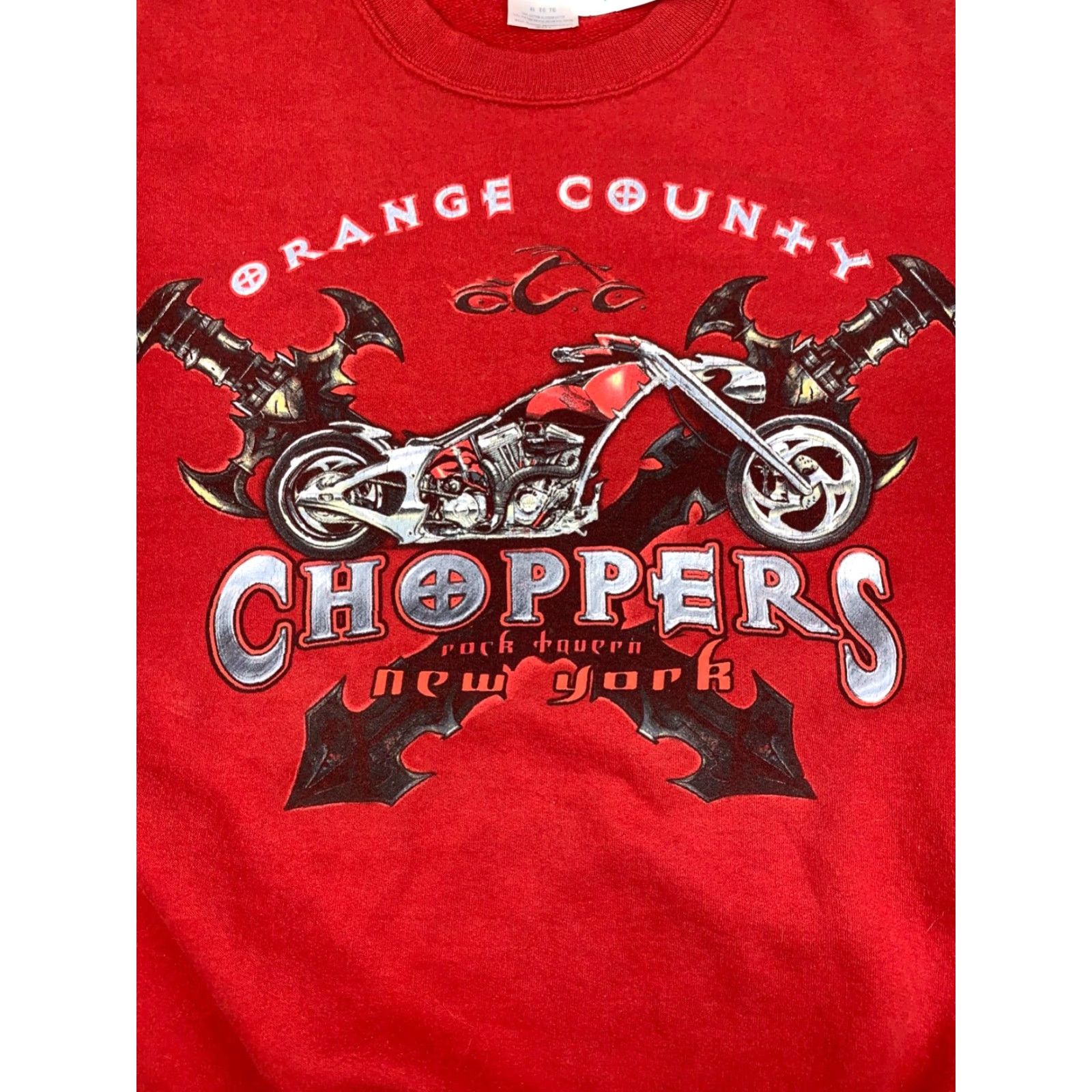 Jerzees VINTAGE Orange County Choppers Sweatshirt XL Red Pullover Bike Motorcycle 10954 Jerzees Crew Neck Graphic Print Men Sweatshirt Pullover All Seasons Size US XL / EU 56 / 4 - 2 Thumbnail