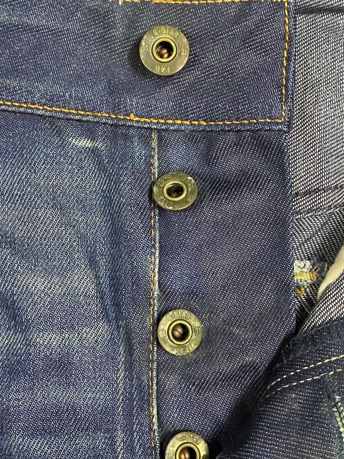 G-Star Vintage Japanese Brands Raw Twist Leg Distressed Slim Jeans Size US 33 - 8 Thumbnail
