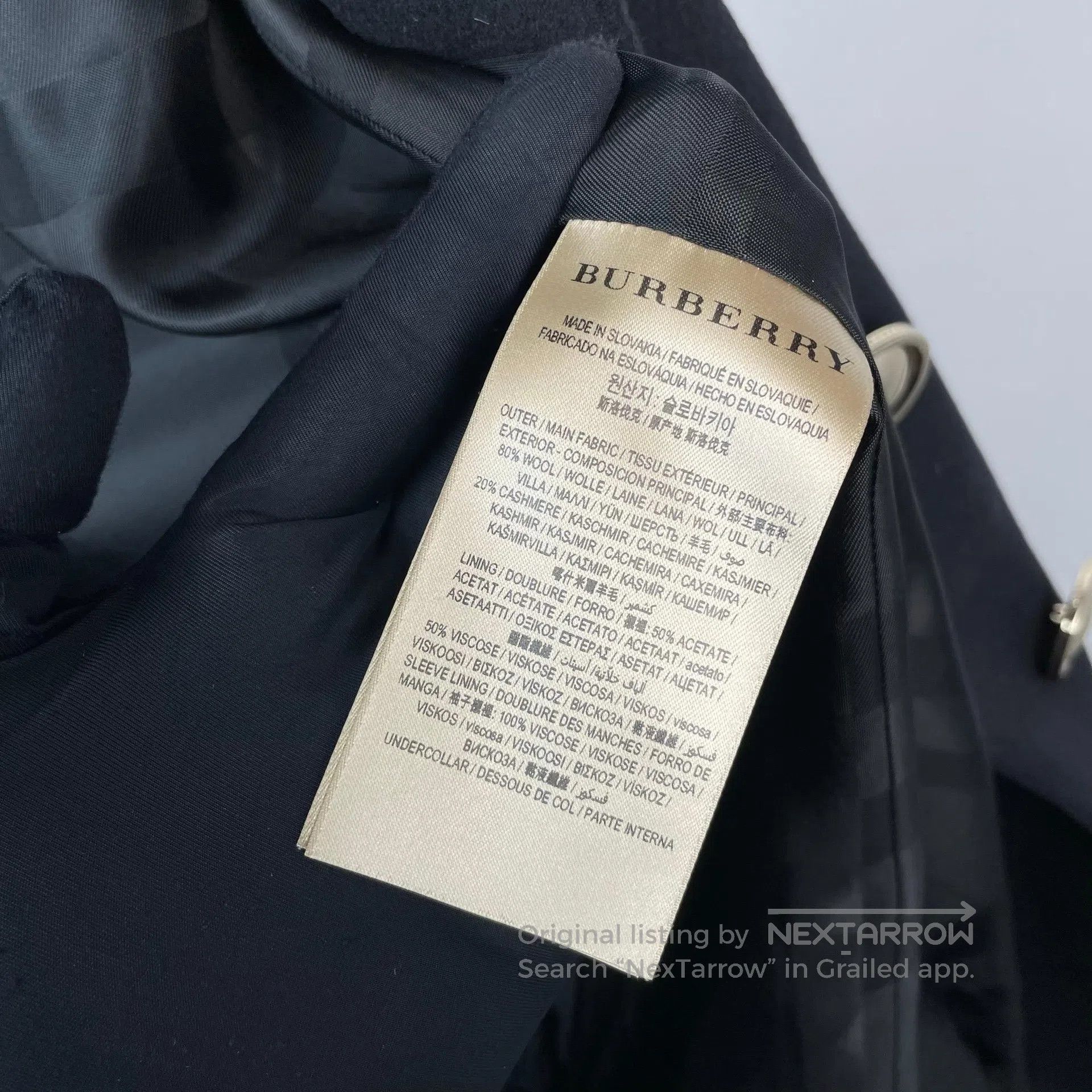 Burberry Burberry Bud Sleeve Black Long Coat Jacket| Size XS / US 0-2 / IT 36-38 - 8 Thumbnail