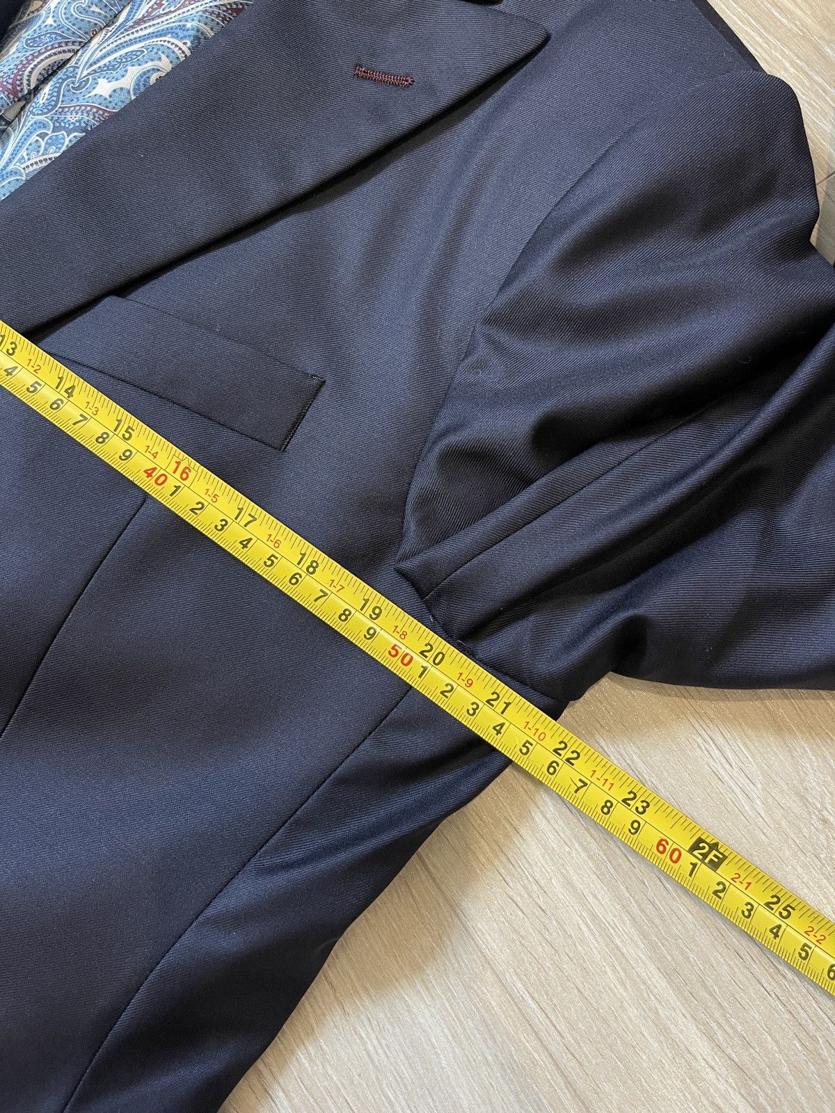 Vitale Barberis Canonico Vintage VITALE BARBERIS CANONICO blazer dark blue jacket Size 42R - 14 Thumbnail