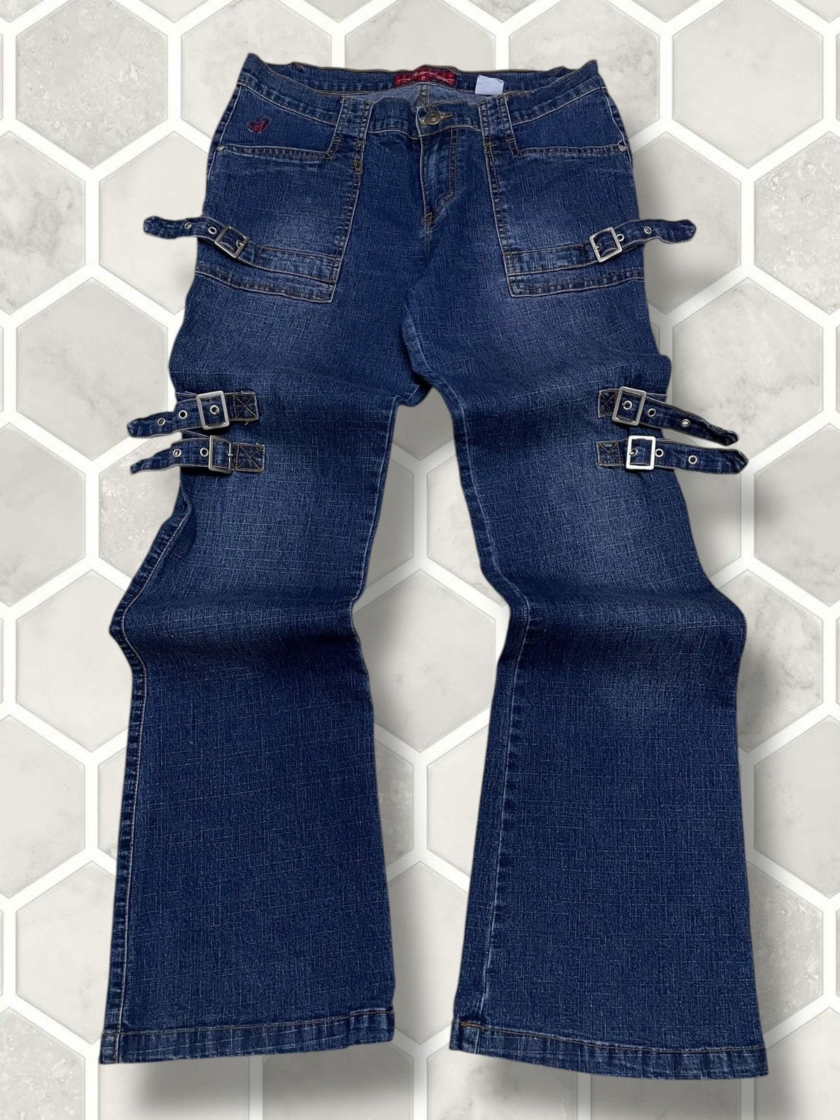 Hysteric Glamour Vintage Original Designer Japan Angela Bondage Flared Denim Size US 32 / EU 48 - 1 Thumbnail
