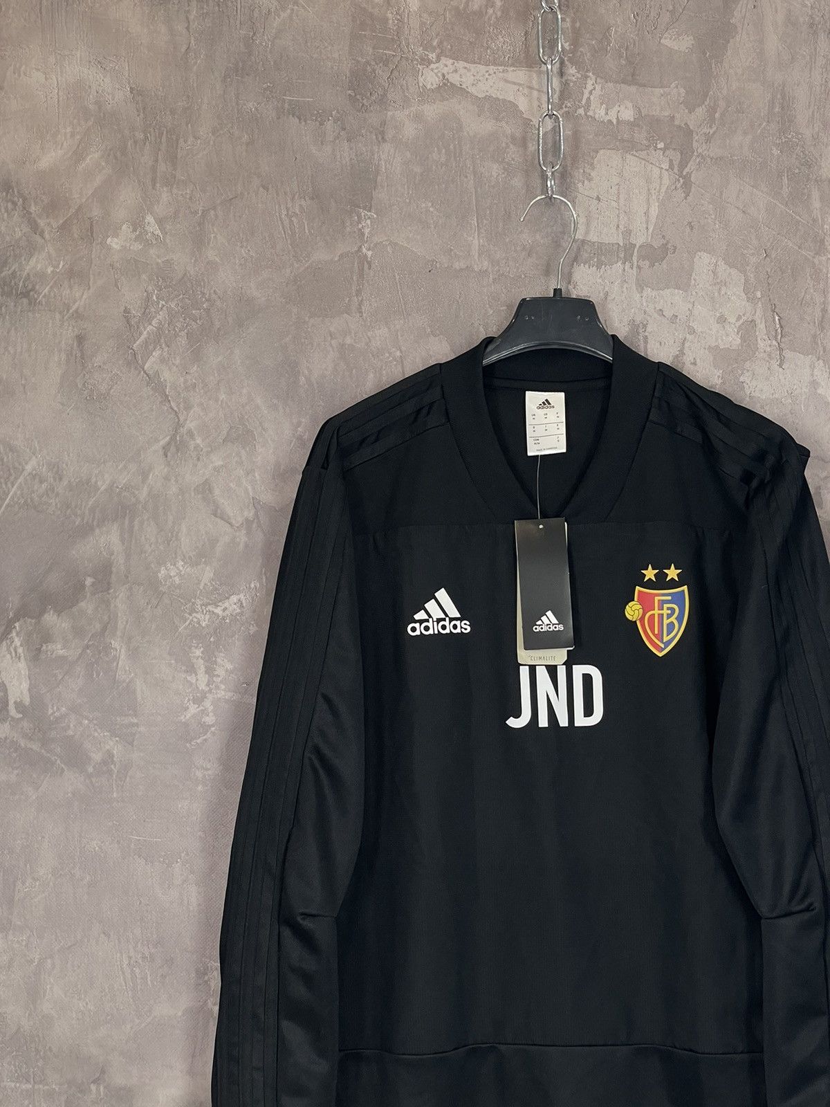Adidas × Vintage Adidas 2018s Streetwear Basel Black New Soccer Jersey Long Size US M / EU 48-50 / 2 - 3 Thumbnail
