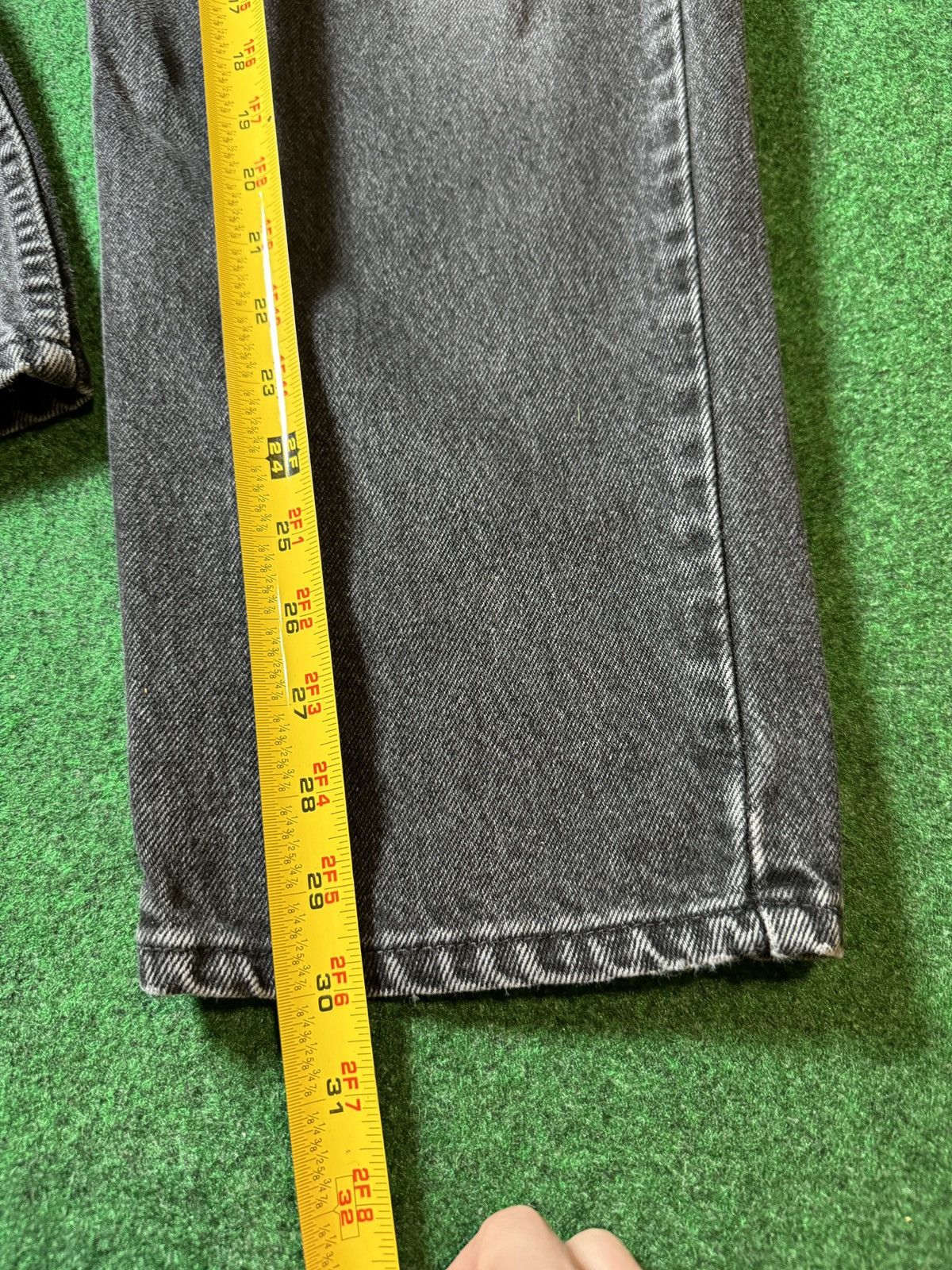 Levi's Vintage Clothing × Vintage Vintage 90s Levi’s 550 Orange Tab Relaxed Dark Wash Jeans Size US 36 / EU 52 - 7 Thumbnail