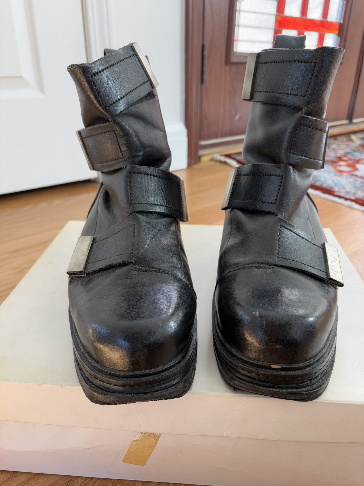 Dirk Bikkembergs Dirk Bikkembergs FW95 Vintage 90s Leather Bondage Boots US 8 Size US 8 / EU 41 - 17 Thumbnail