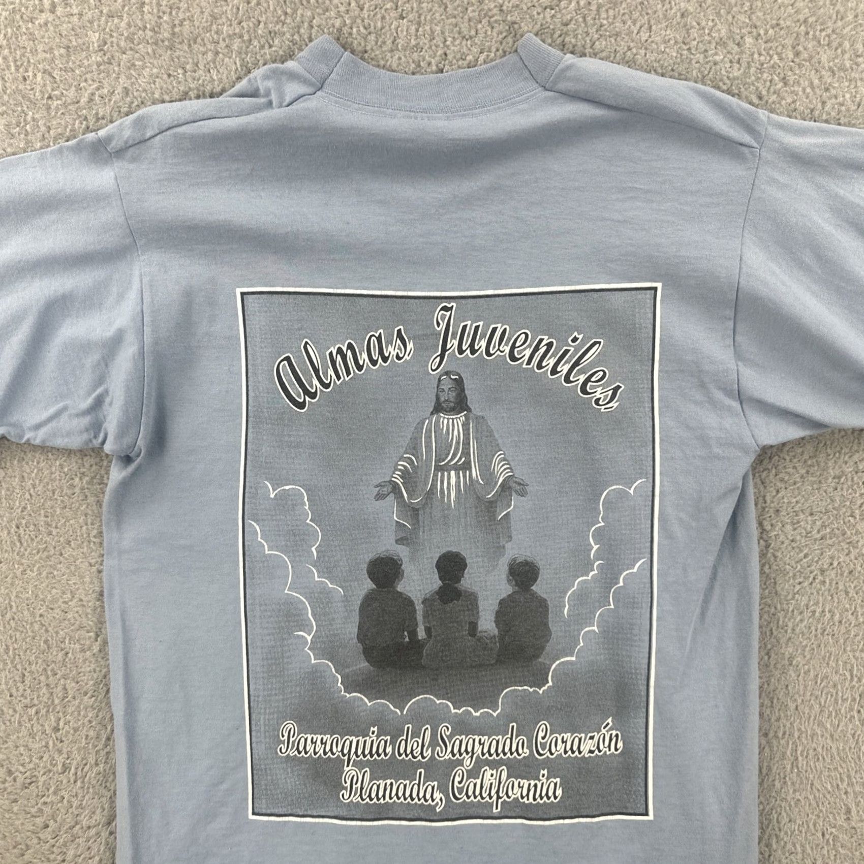 Fruit Of The Loom VINTAGE Fruit of the Loom Best M 90s Blue T Shirt Mens California USA 90s Crew Neck Short Sleeve Size US M / EU 48-50 / 2 - 2 Thumbnail