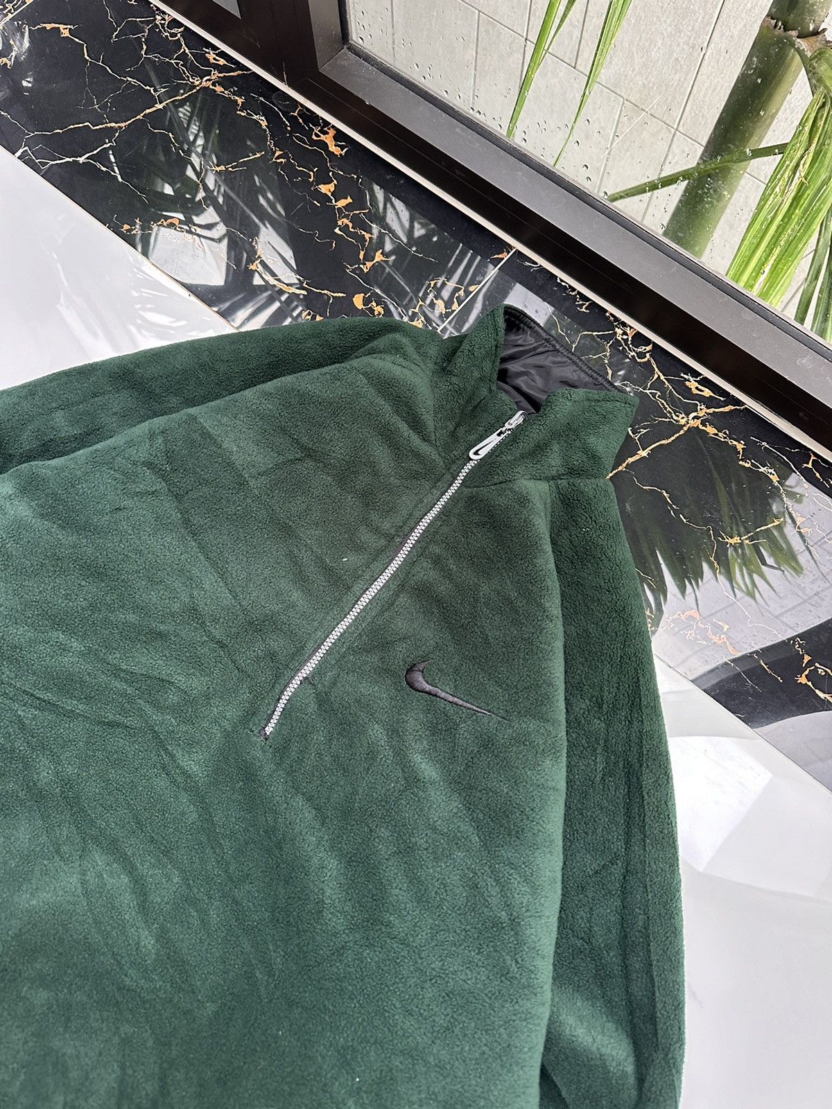 Nike × Vintage RARE! NIKE VINTAGE REVERSIBLE BIG SWOOSH TEDDY SHERPA JACKET Size US XL / EU 56 / 4 - 5 Thumbnail