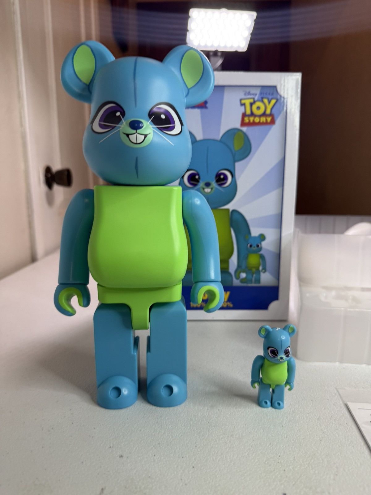 Medicom Toy Bearbrick Disney Pixar Toy Story 4 BUNNY 100% 400% Be@rbrick Size ONE SIZE - 2 Thumbnail